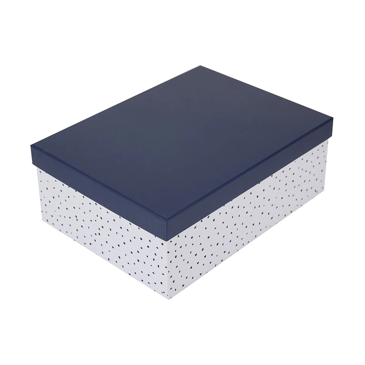1 Navy Spot Gift Box - Large, 1 of 8