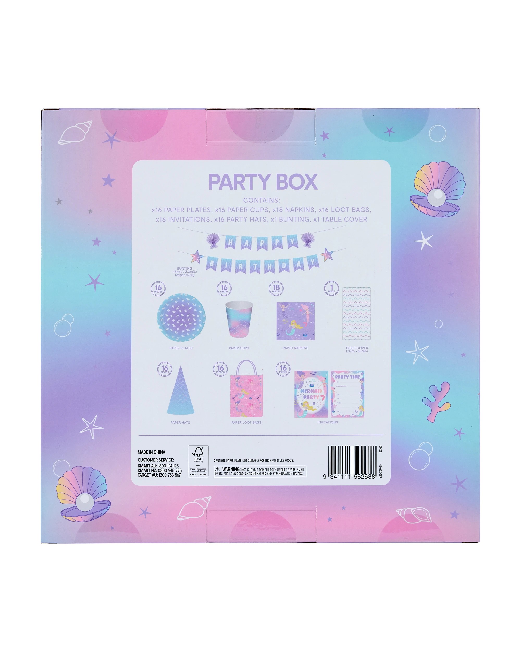 10 100 Piece Mermaid Party Box, 10 of 10