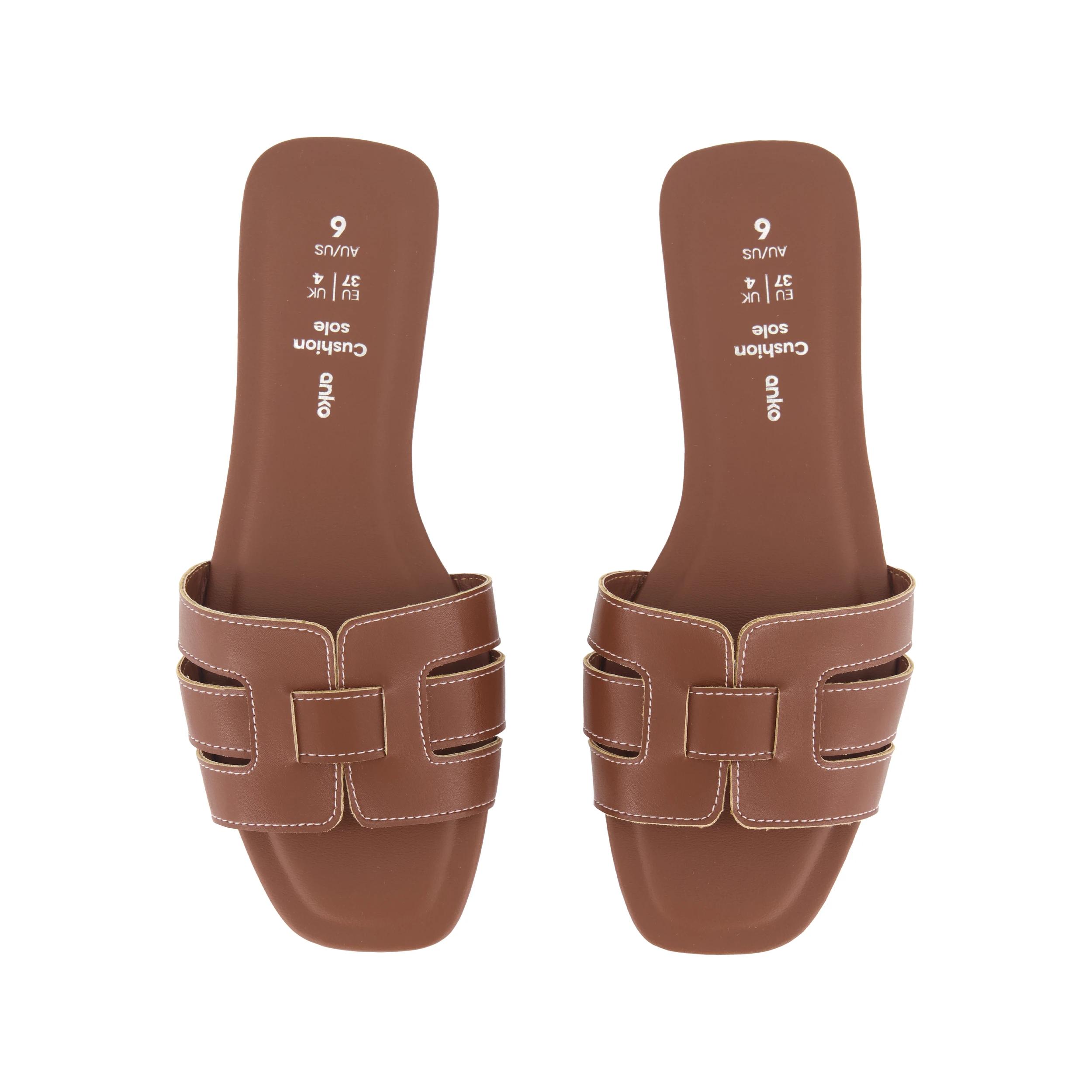 3 Cut Out Detail Slides DARKER TAN, 3 of 3