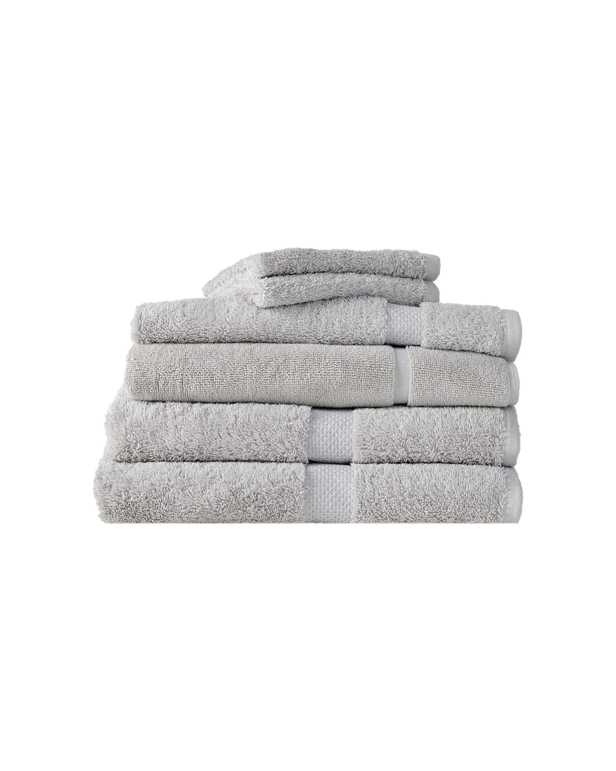 1 Canningvale Royal Splendour 6pc Home Decor Bathroom Towel Set - Silver, 1 of 3