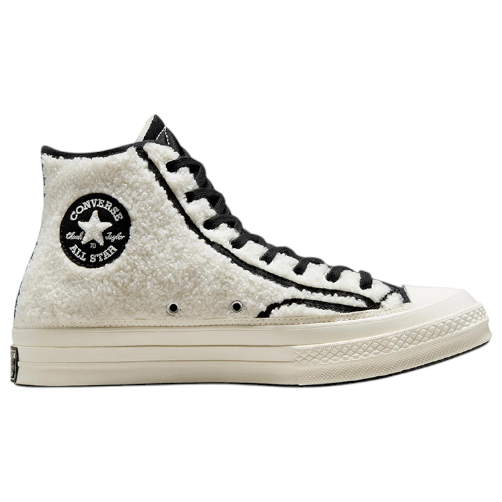 8 Converse Unisex Chuck 70 Cozy Utility Sherpa High Top Shoe EGRET/BLACK/EGRET, 8 of 8