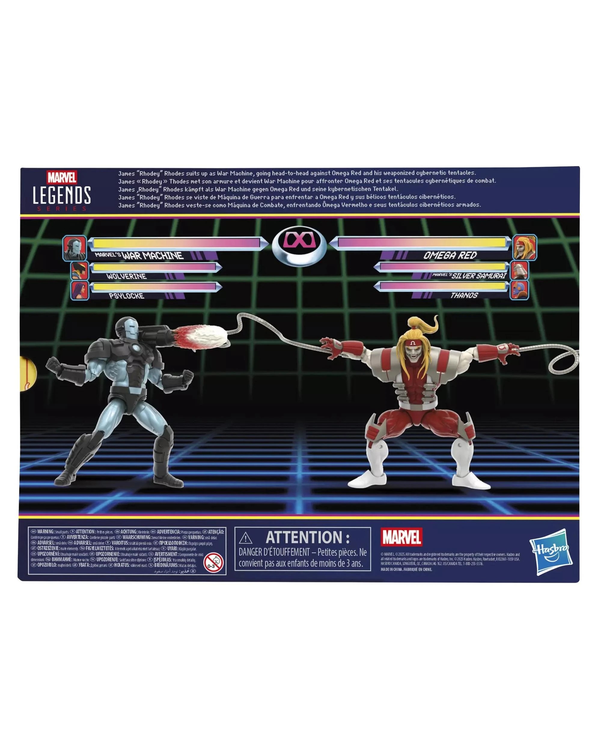 2 Hasbro Marvel Legends Series Gamerverse War Machine vs Omega Red Action Figure 2 Pack, 2 of 8