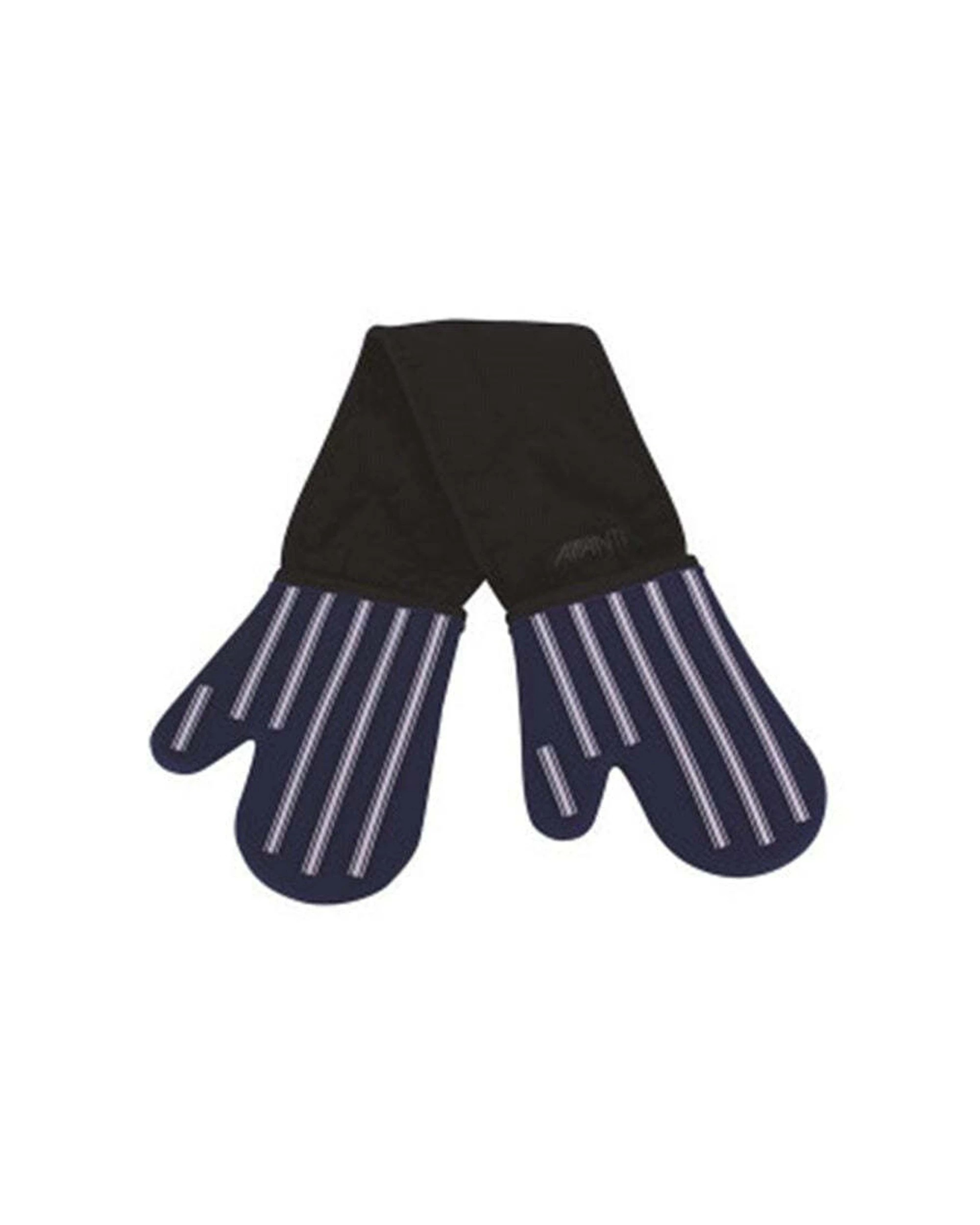 1 Avanti Double Silicone Oven Glove Padded Liner Heat Resistant 250c Hanging Loop - Blue, 1 of 3