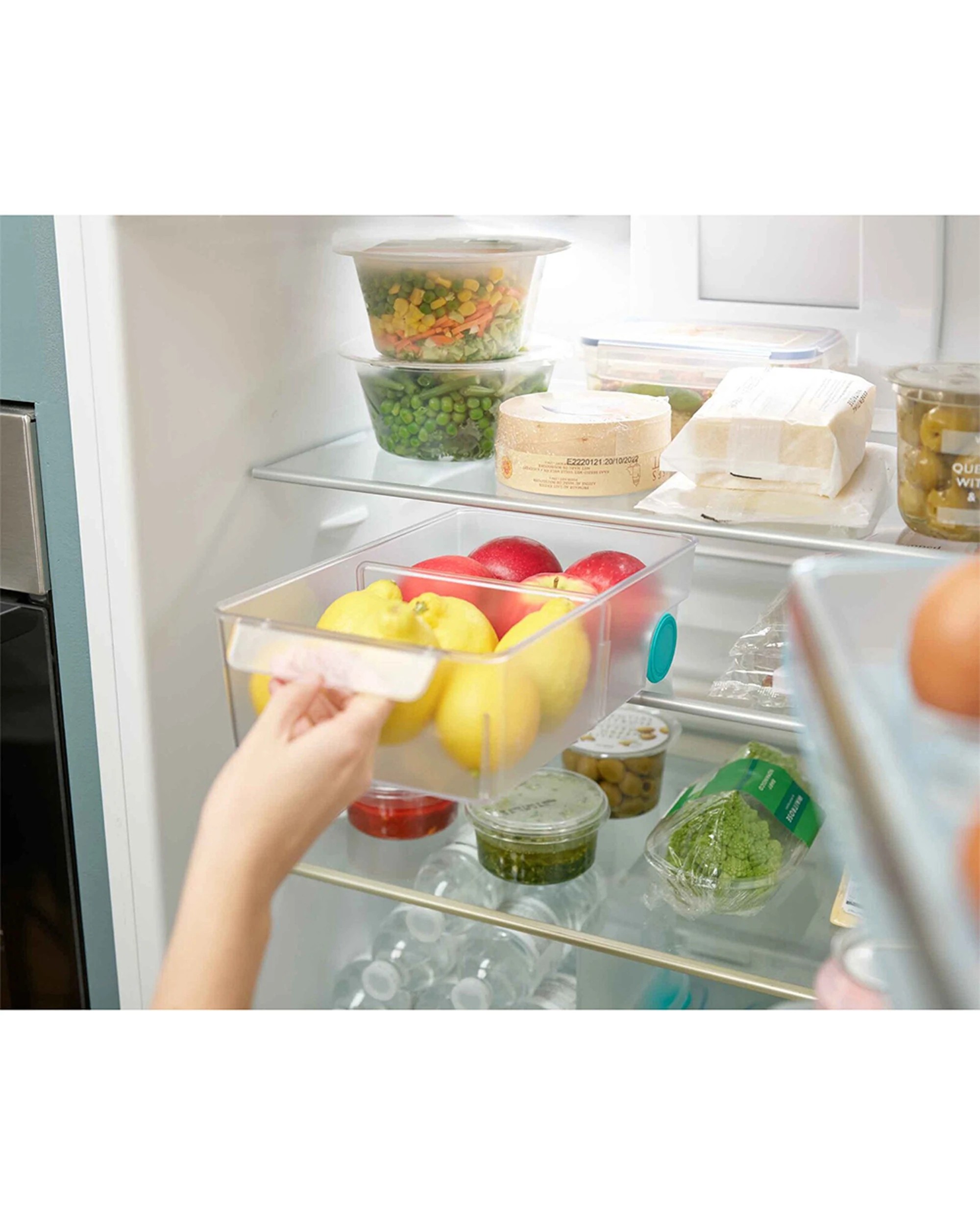 2 Joseph Joseph FridgeStore 31cm Large Storage Bin Twin Pack Easy Pull Handle - Clear, 2 of 6
