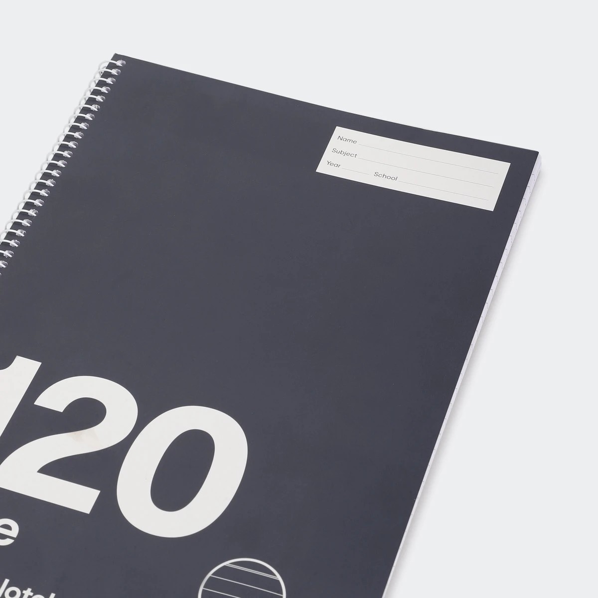 4 120 Page A4 Spiral Notebook - Black and White, 4 of 5