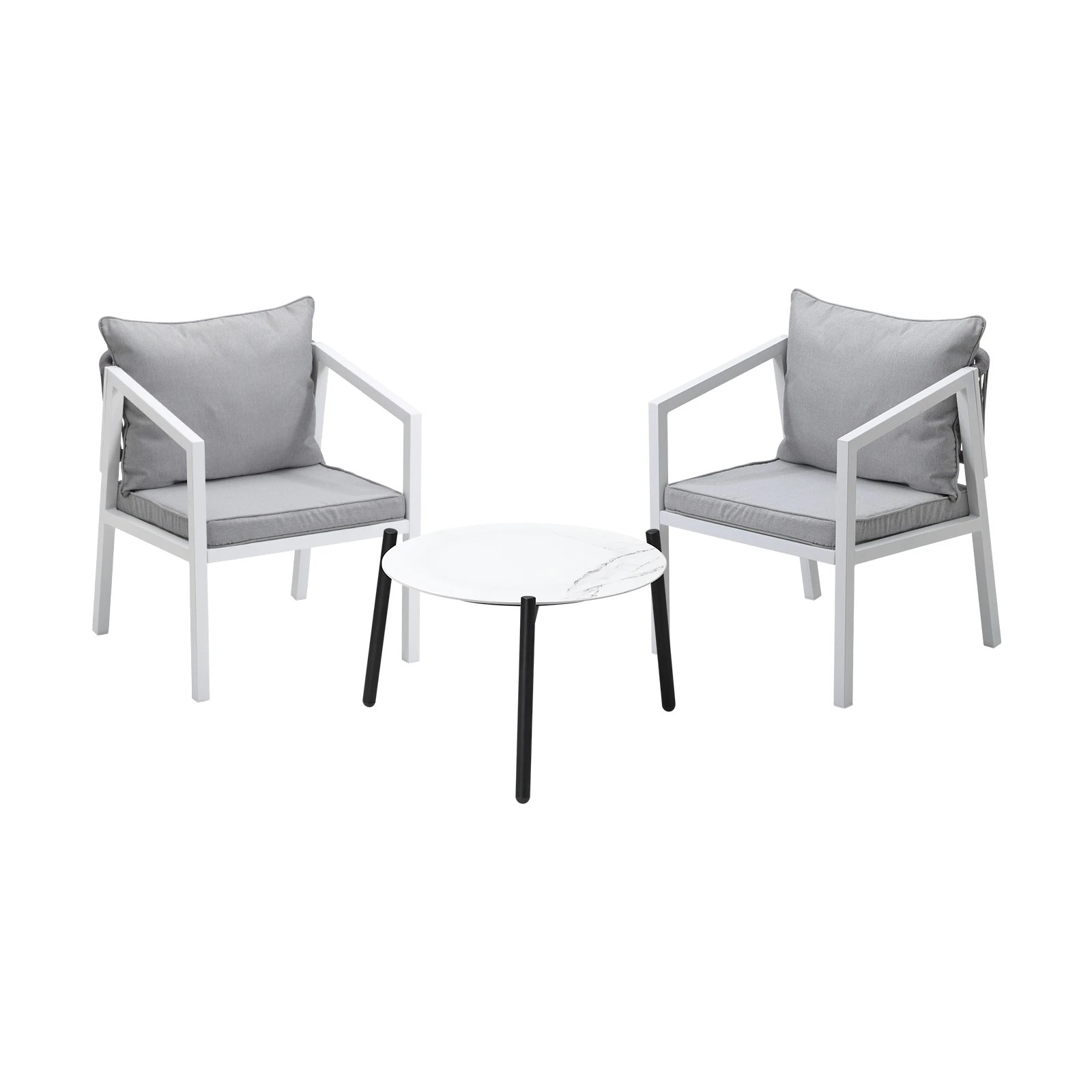 1 Livsip Outdoor Patio Setting 3pcs Furniture Lounge Set 50cm Coffee Table
 - Multi, 1 of 10