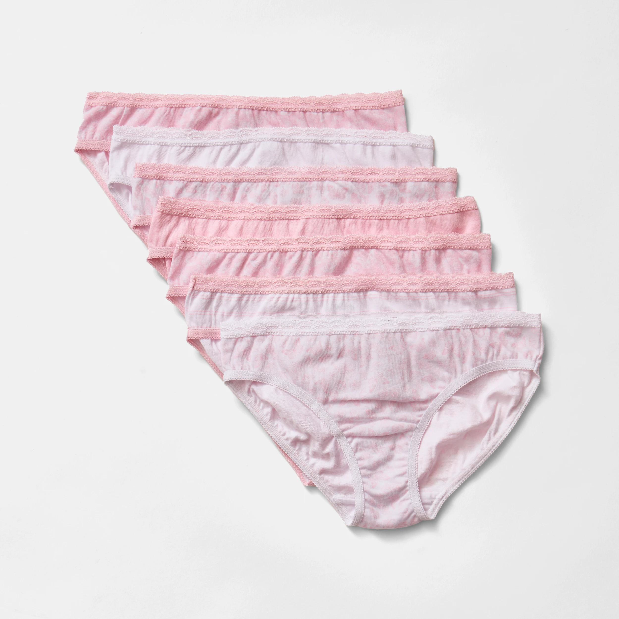 1 7 Pack Briefs PINK BUTTERFLY, 1 of 10