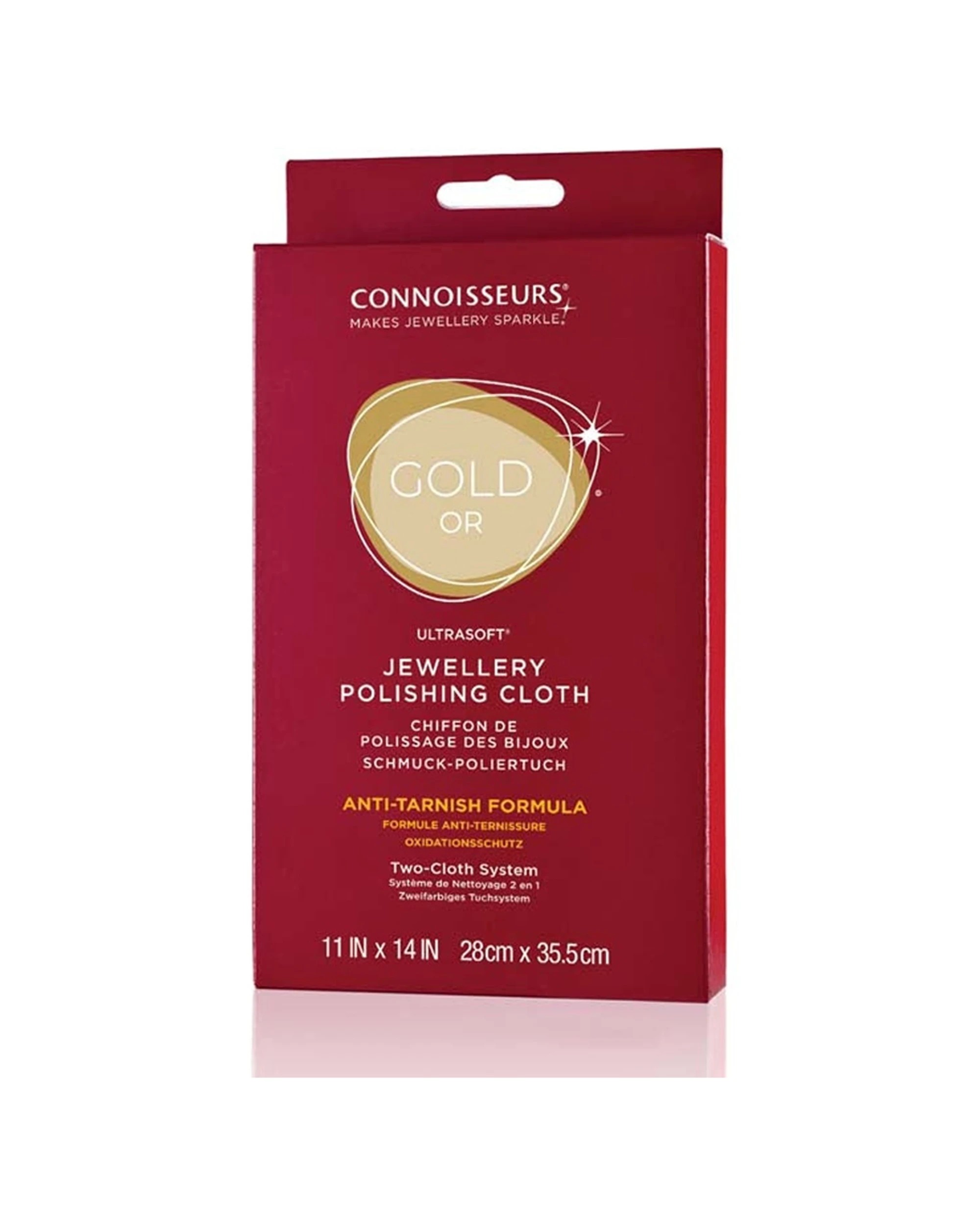 1 Connoisseurs UltraSoft Gold Jewellery Polishing Cleaning Cloth, 1 of 2