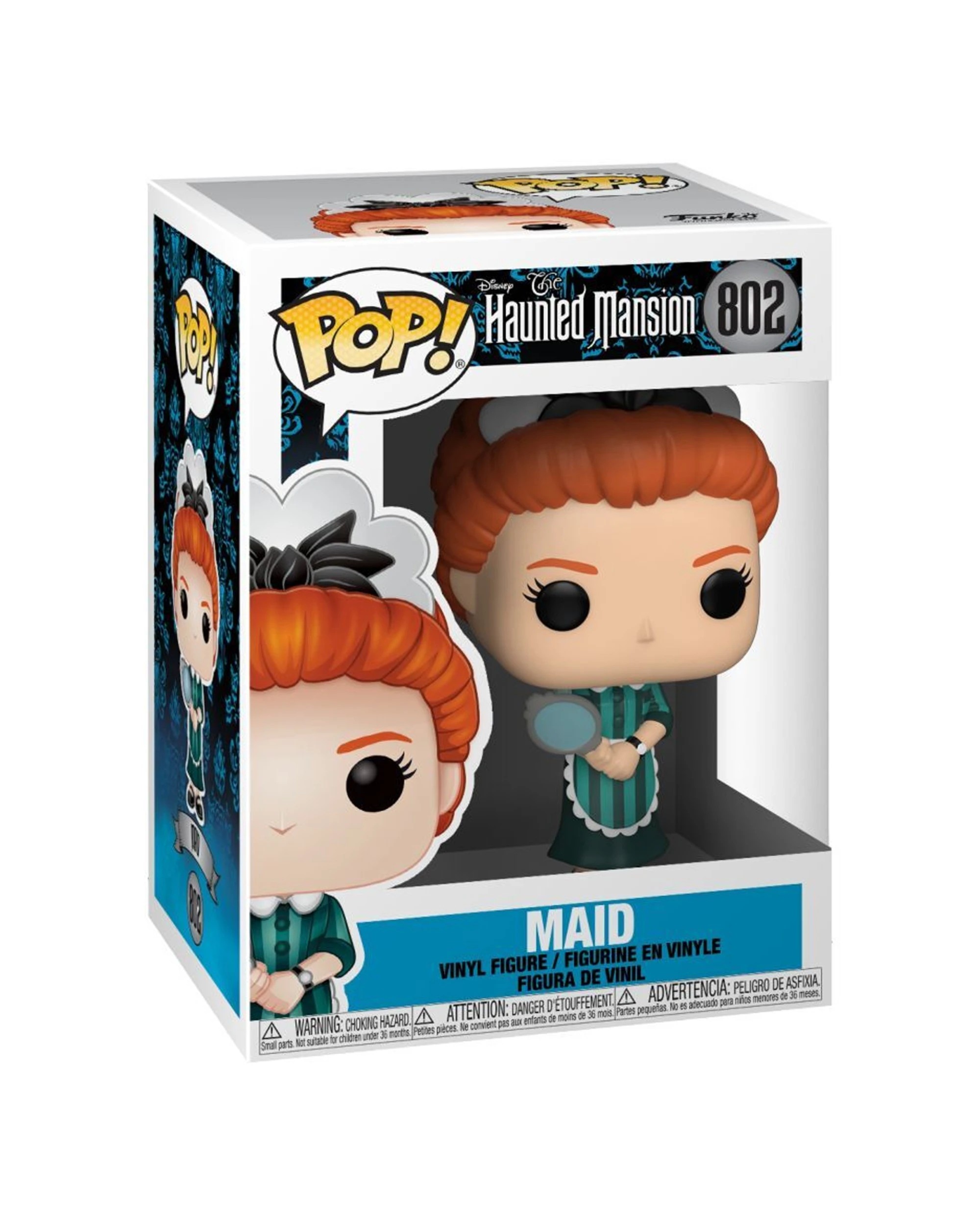 3 Pop Vinyl Figurine Haunted Mansion Maid Collectible Figure 10cm Plastic - Multi, 3 of 3