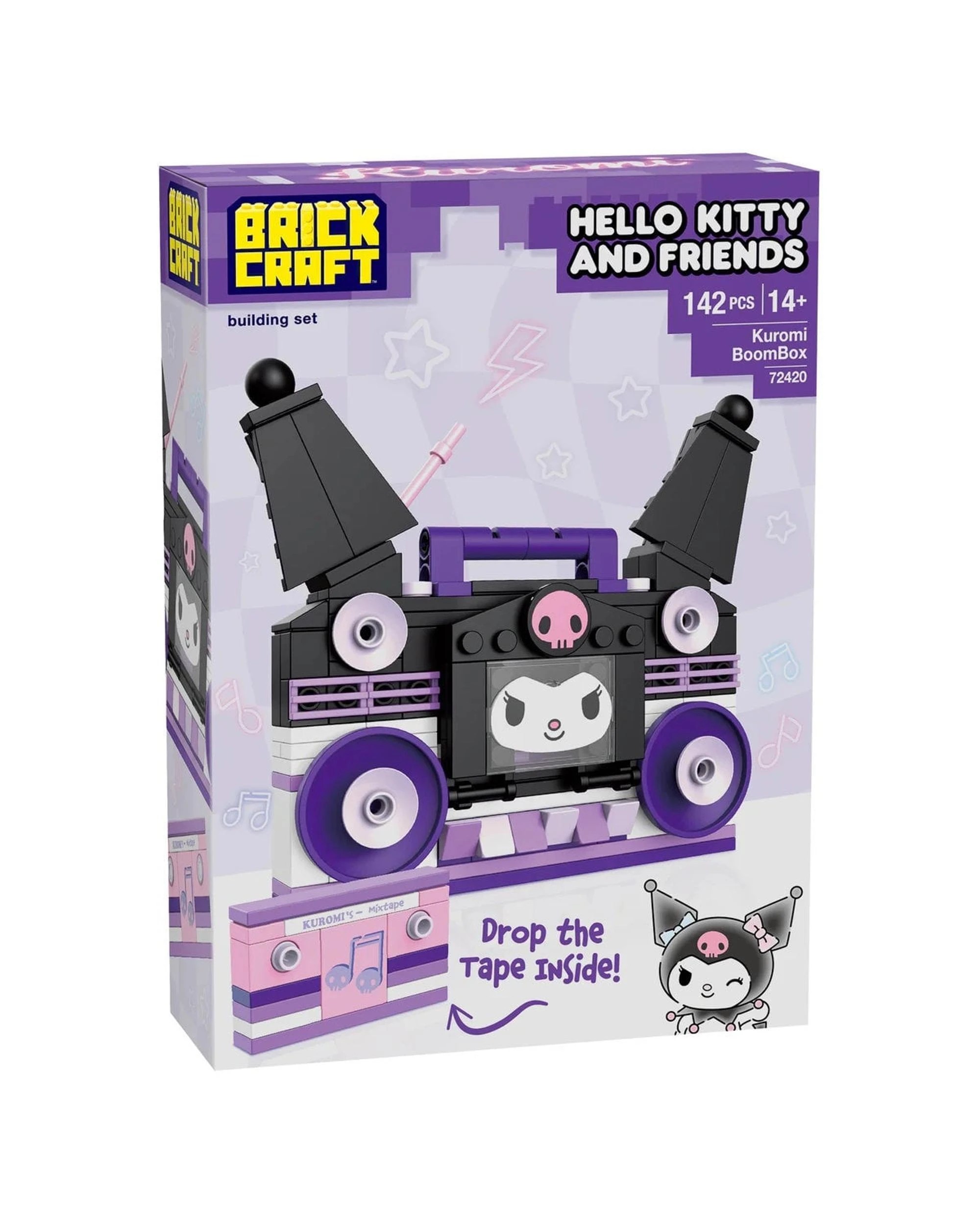 2 Brickcraft Hello Kitty and Friends Kuromi BoomBox Building Set 142 Pieces - Purple, 2 of 7