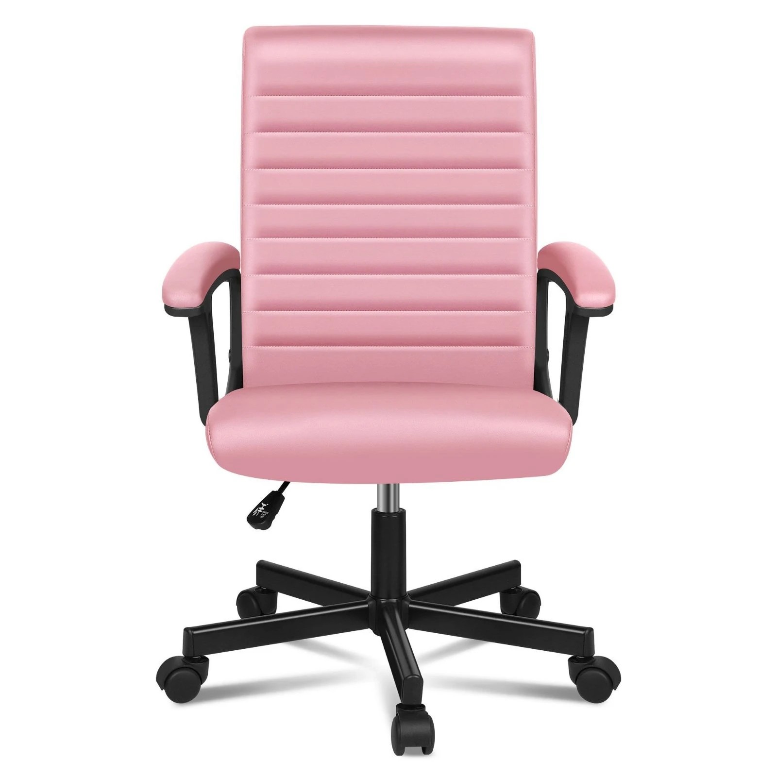 5 Alfordson Office Chair Executive Computer Seat Work Gaming Mid Back - Pink, 5 of 9