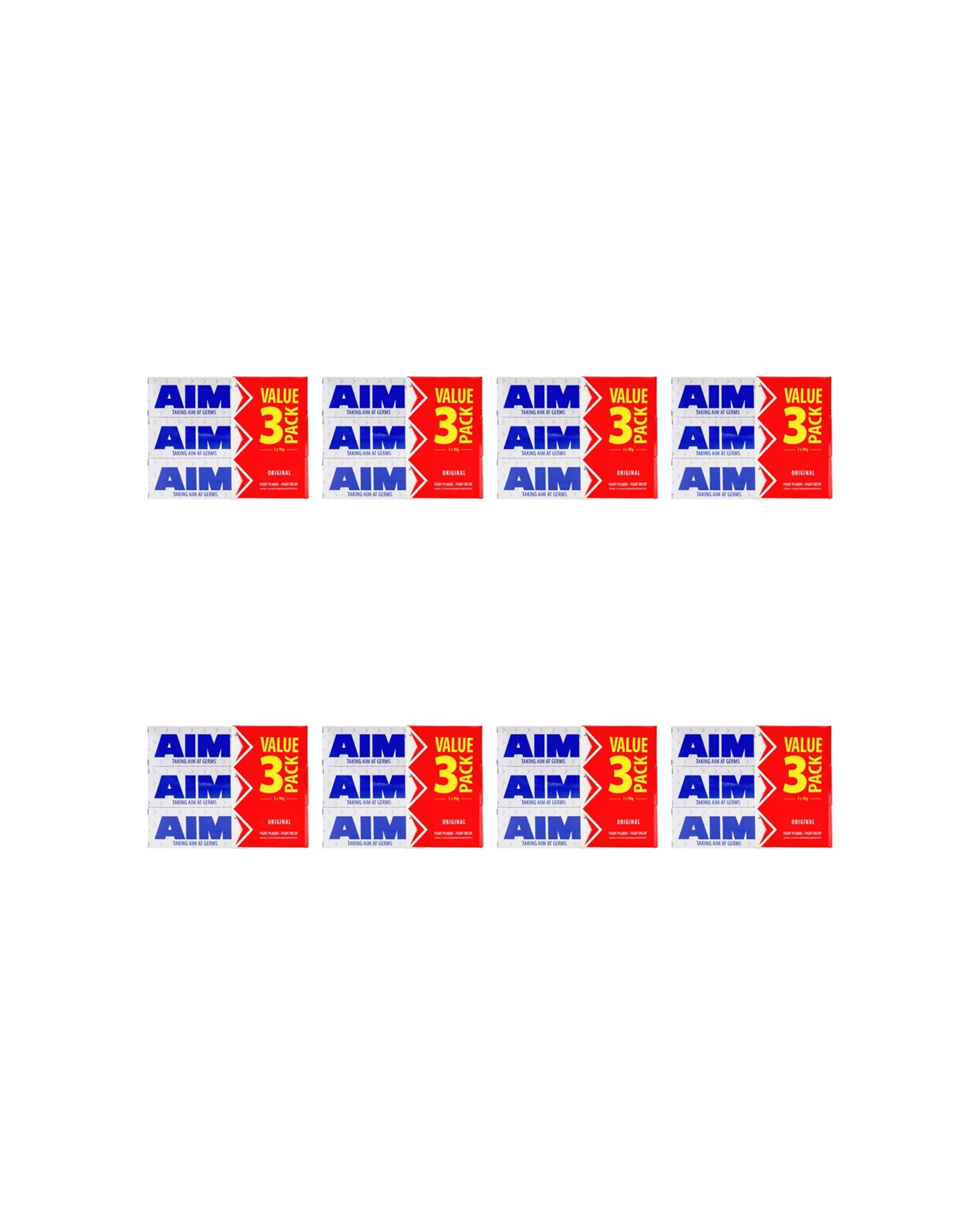 1 Aim 24pc Fluoride Toothpaste Tube Original Dental Oral Care Pack 90g - Multi, 1 of 5