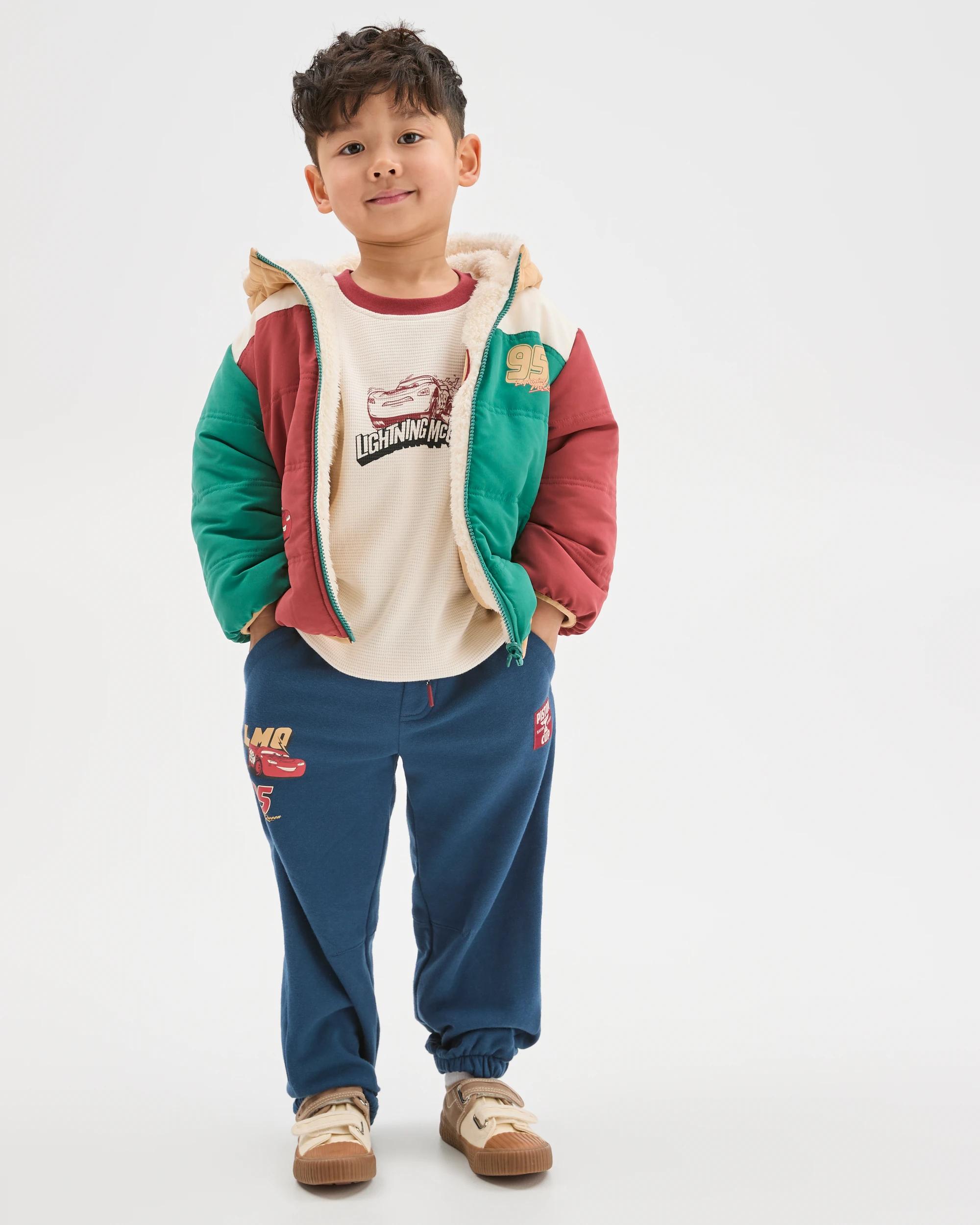 1 Disney Pixar Cars Reversible Puffer Jacket MULTI, 1 of 7