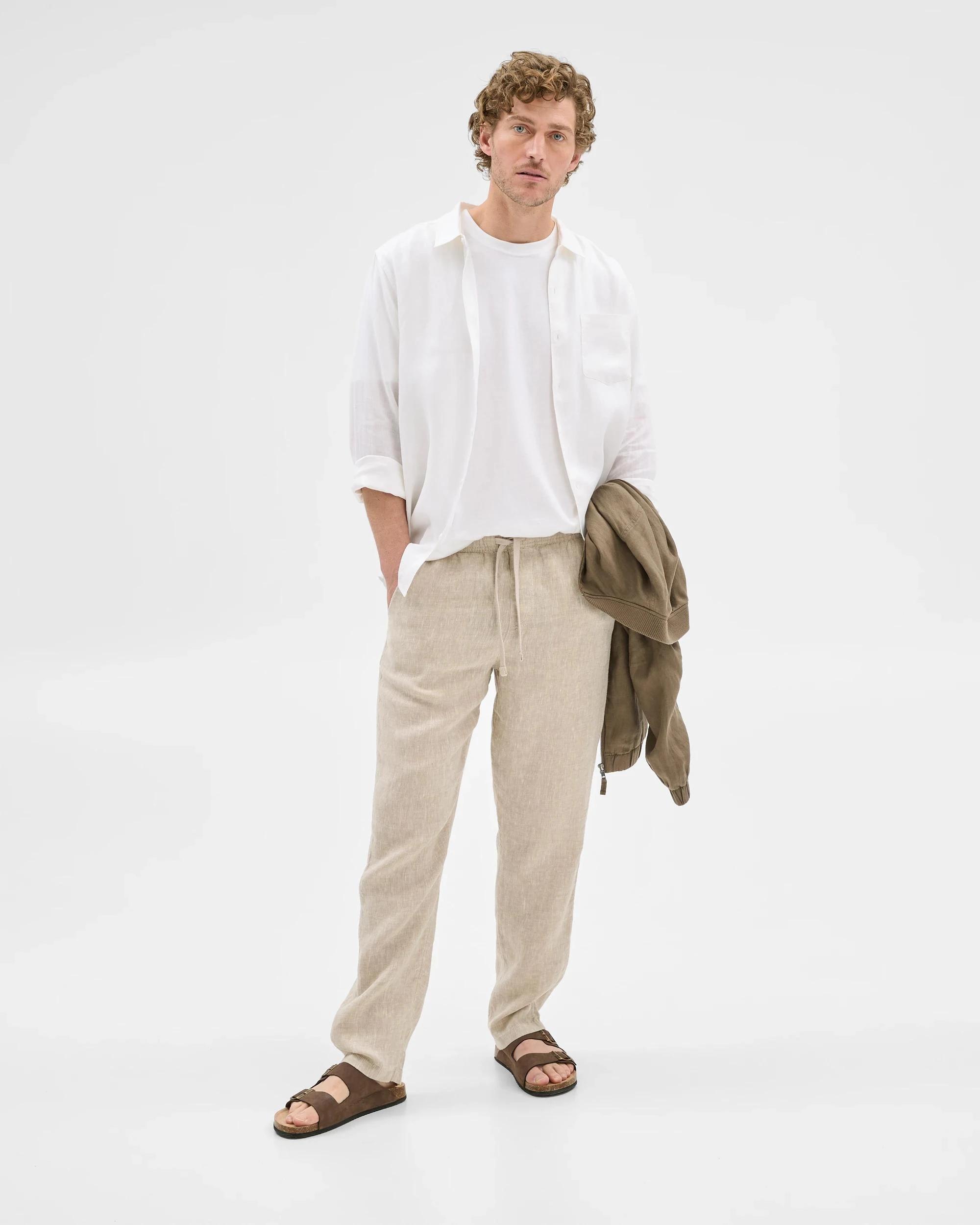 2 Target European Linen Pants STONE, 2 of 7