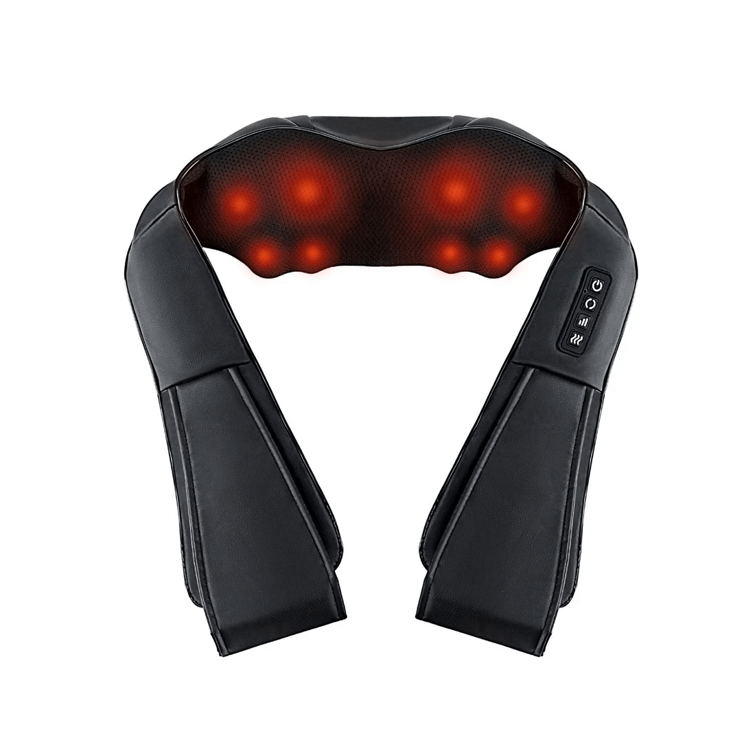 1 Livemor 8 Massage Nodes Neck Massager Heated - Black, 1 of 6