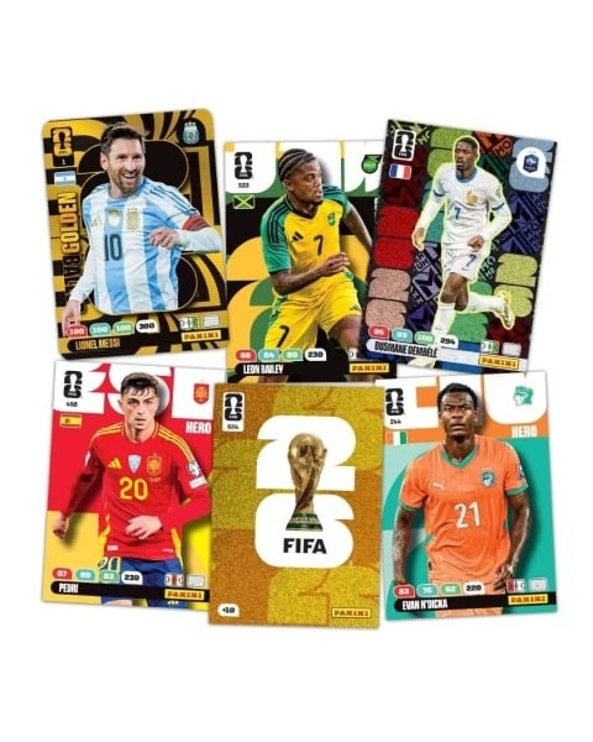 5 Panini Adrenalyn XL FIFA World Cup 2026 Trading Cards Booster Box, 5 of 6