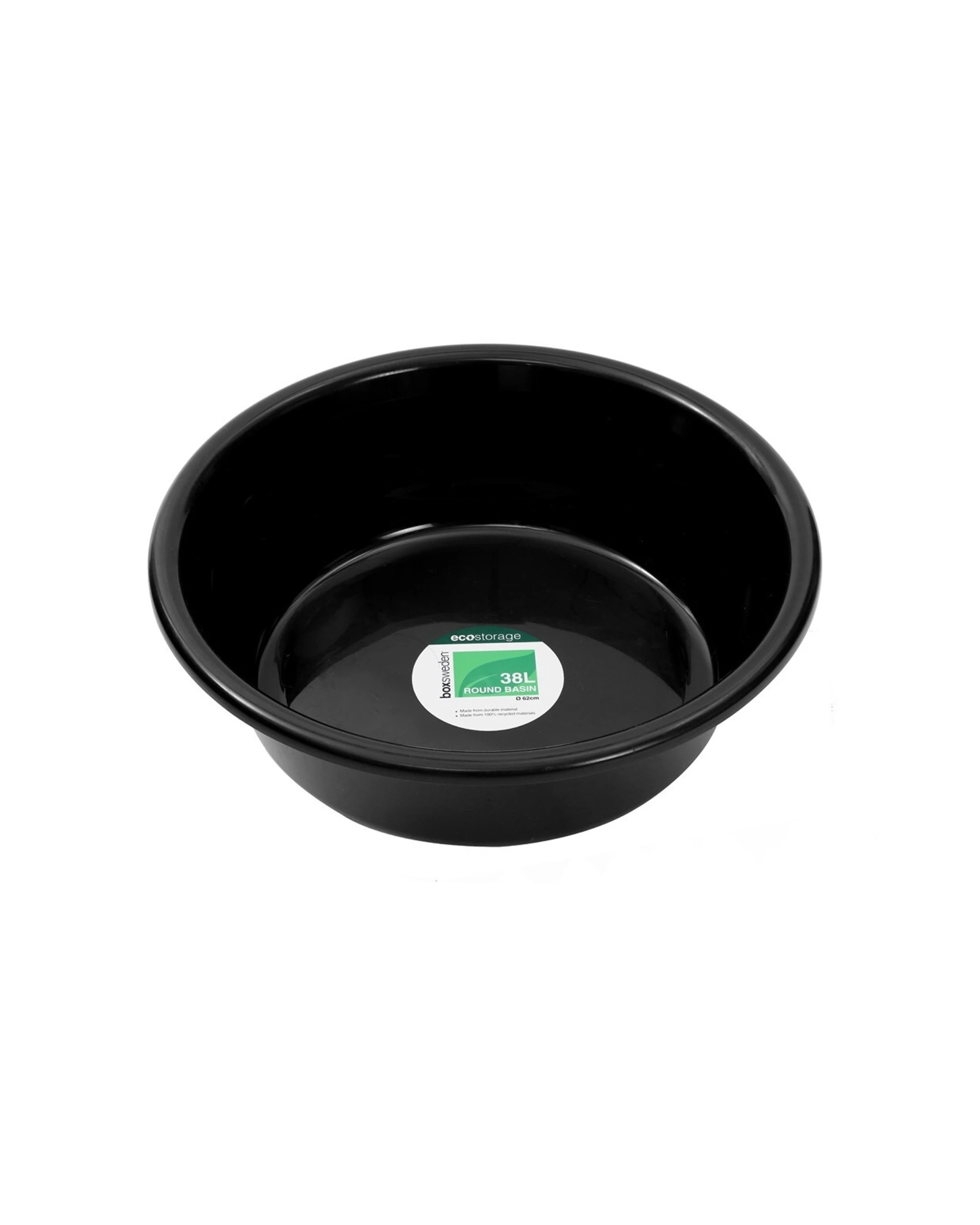 1 Box Sweden Eco Round 38l Basin Large 62cm Washing Container Bucket Storage Tub
 - Natural, 1 of 4