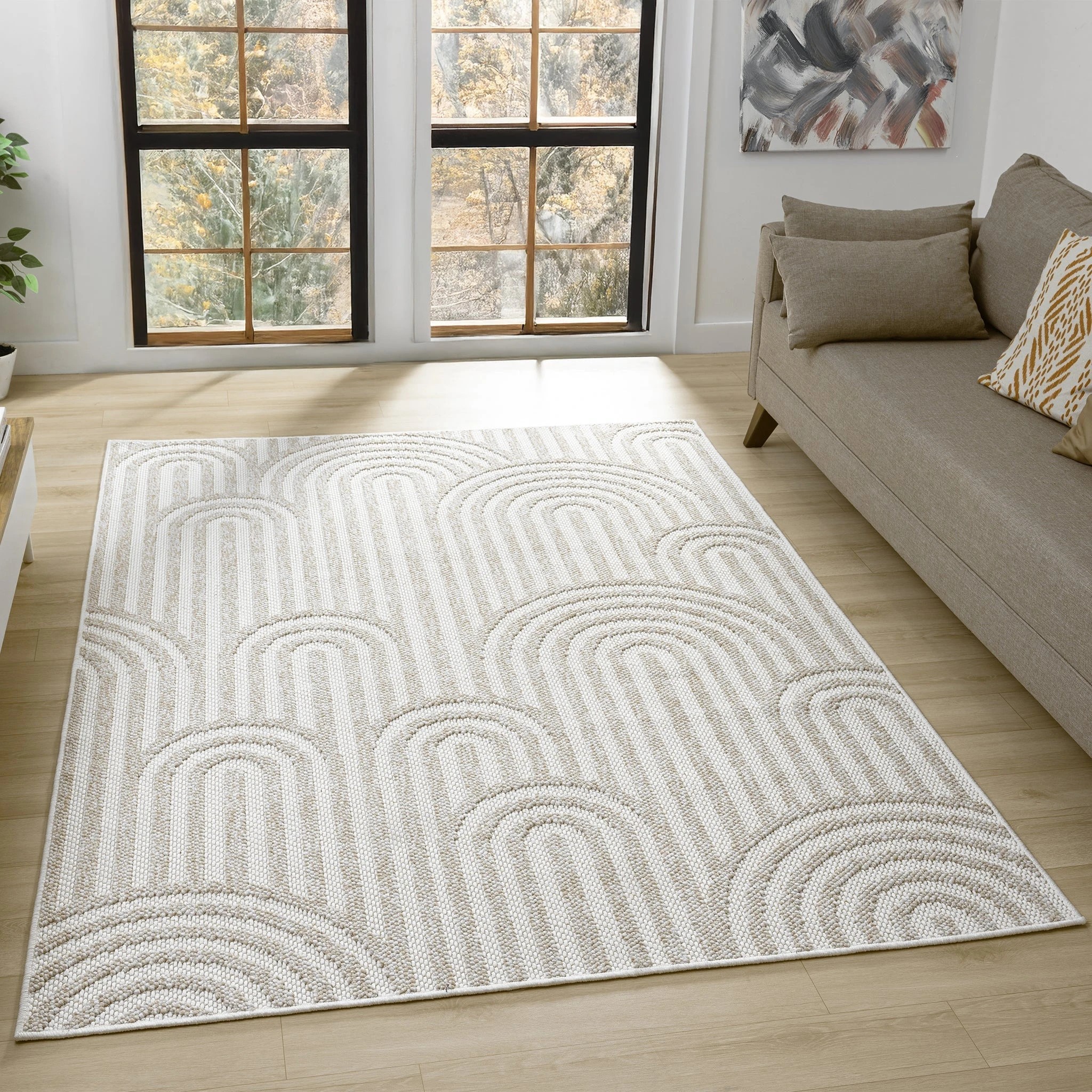 2 La Grace Home Salvino Premium Rug - 120x170cm - Oak, 2 of 10
