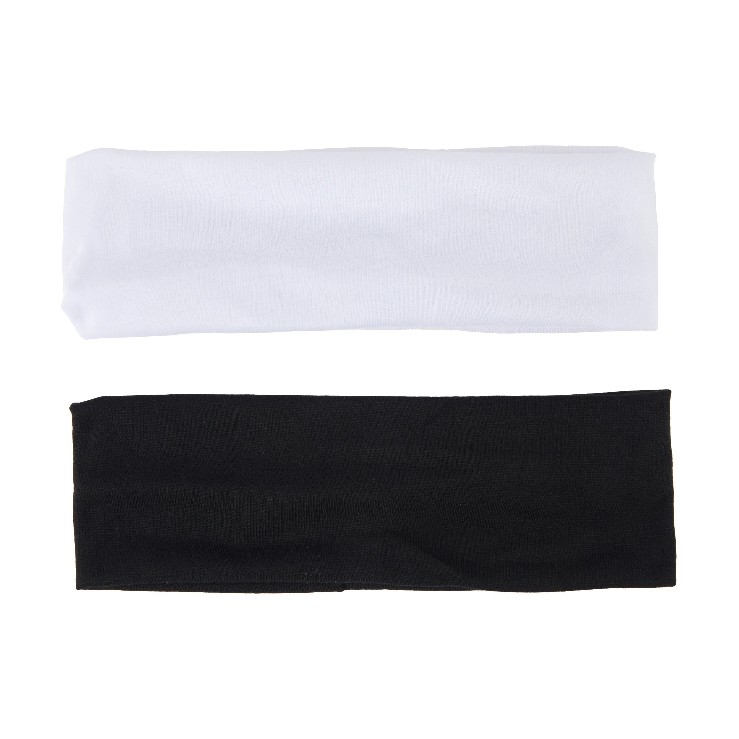 3 OXX Haircare 2 Piece Stretch Headband - Black and White, 3 of 4