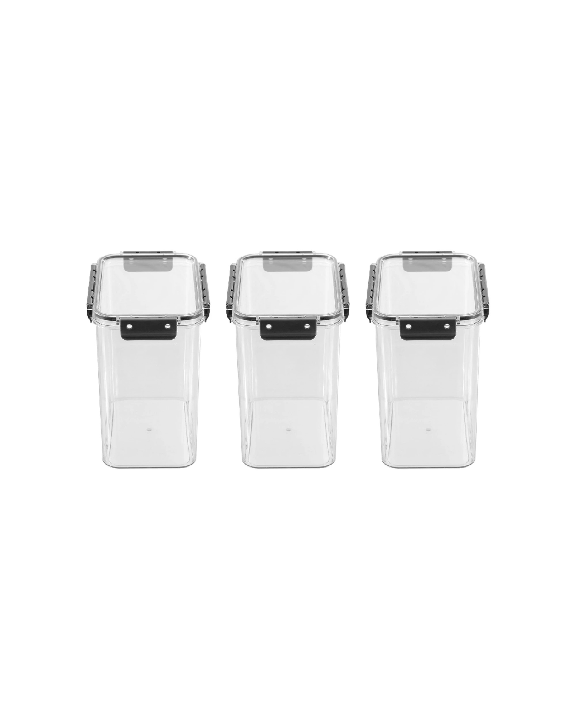 1 Boxsweden 3PK Crystal 4L Pantry Storage Container Airtight Design - Clear, 1 of 7