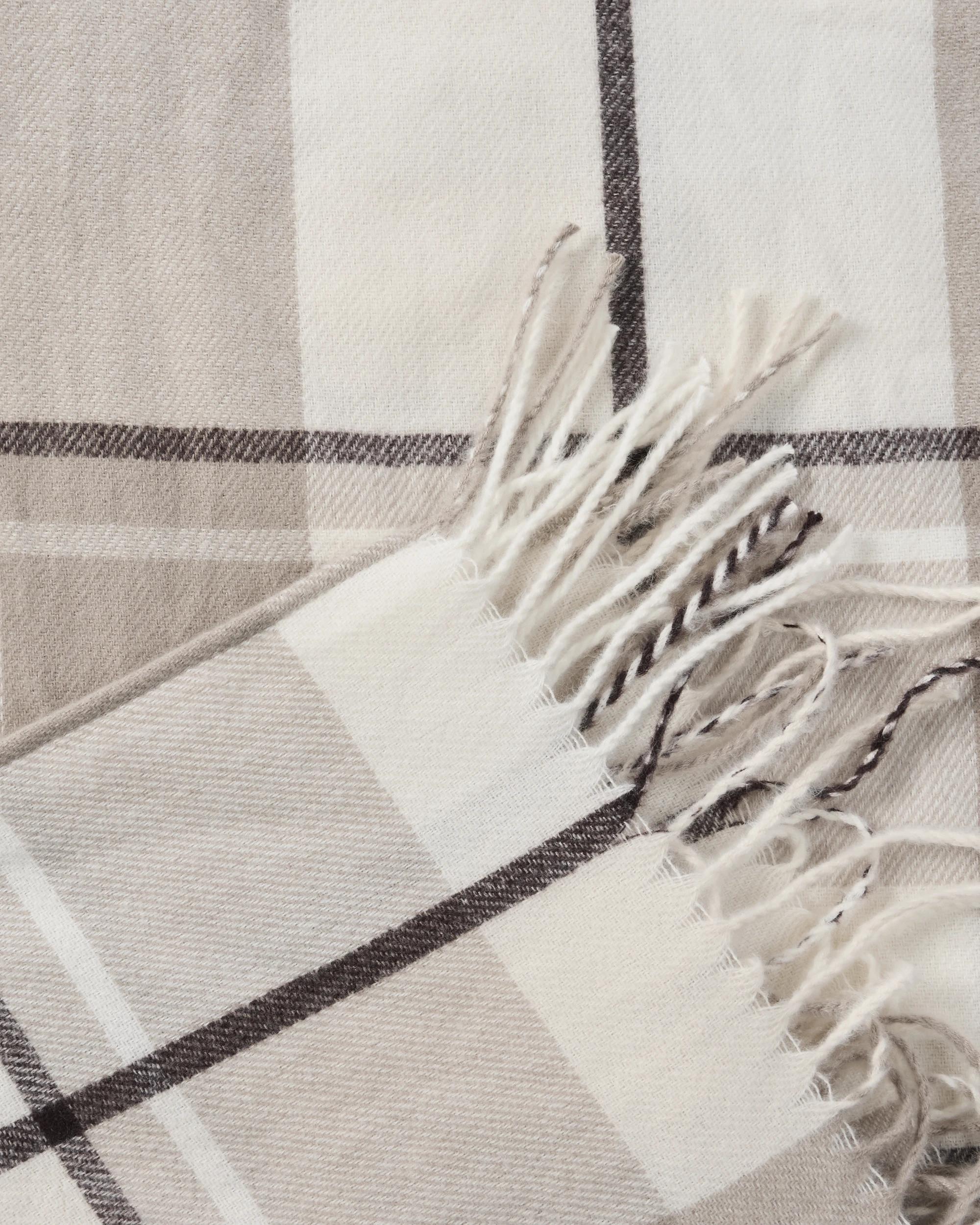 2 Wrap Scarf Beige Chck, 2 of 4