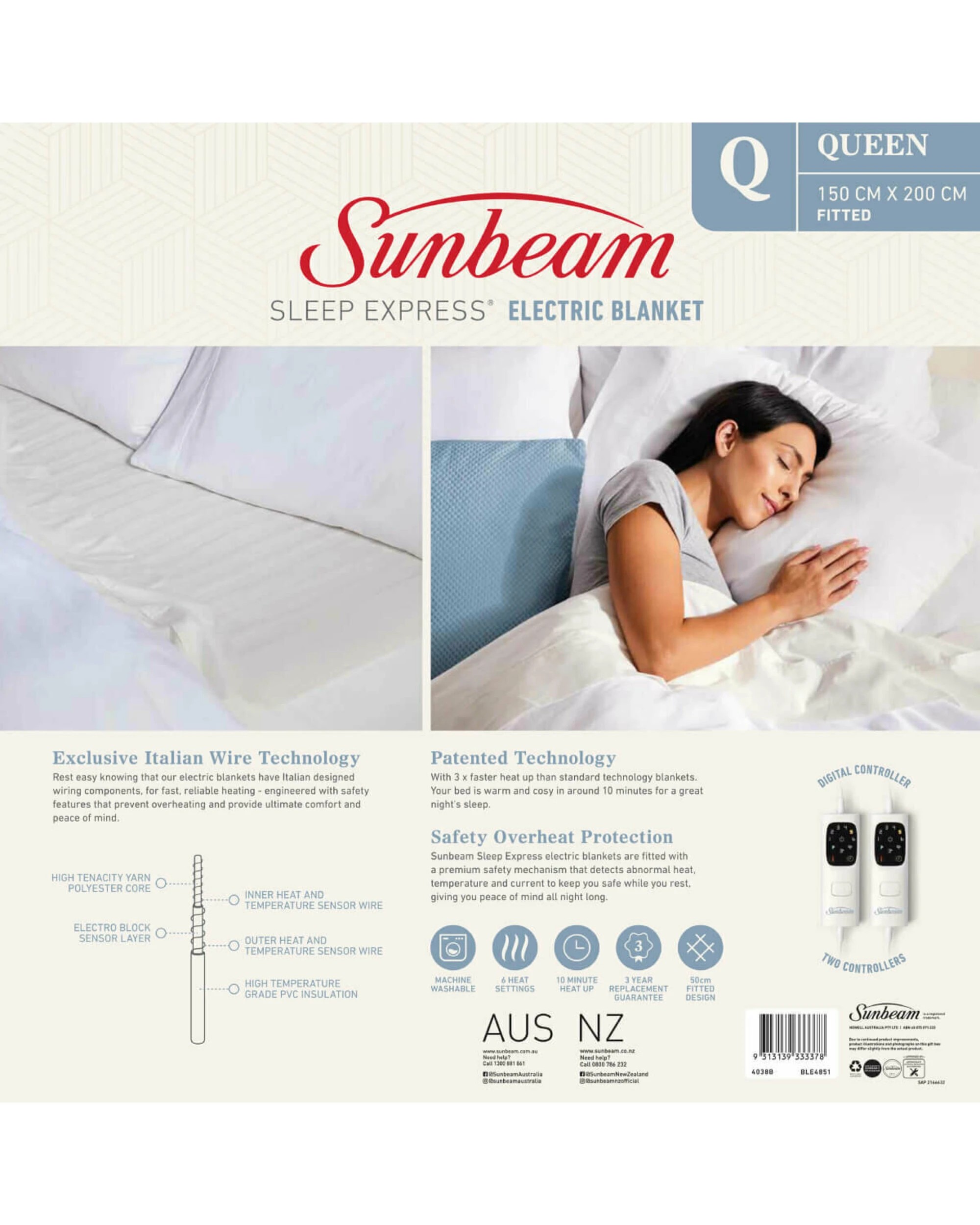 5 Sunbeam Sleep Express Queen Electric Blanket, 5 of 5
