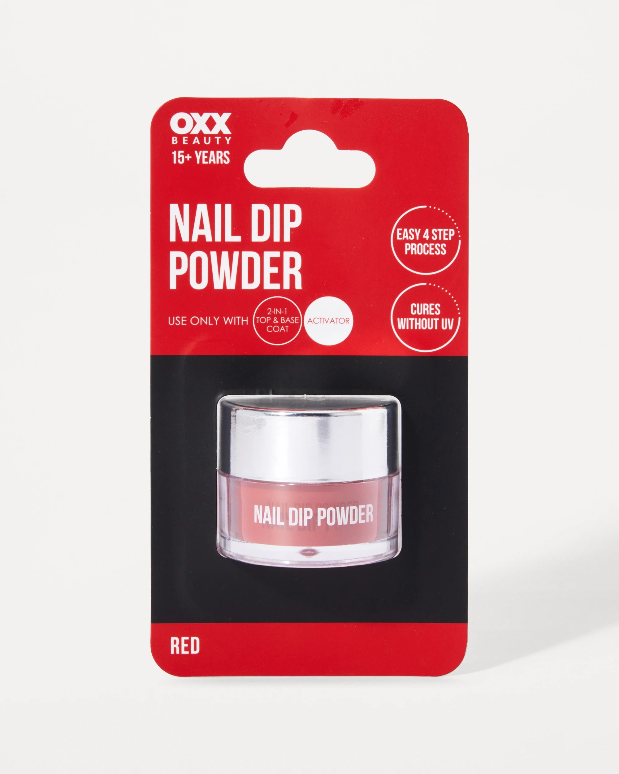 1 OXX Beauty Nail Dip Powder - Red, 1 of 4
