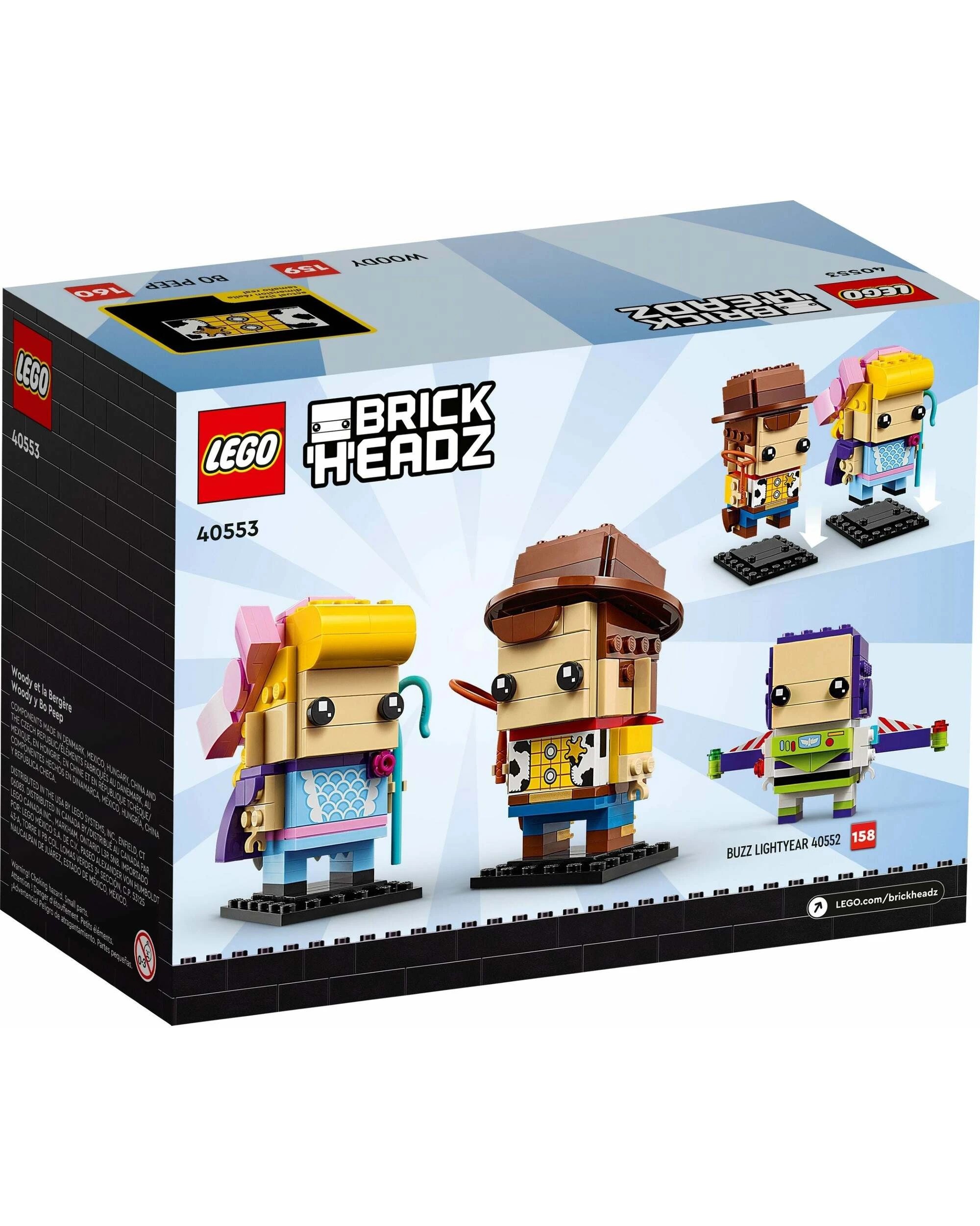 5 LEGO 40553 Woody & Bo Peep BrickHeadz(TM) Toy Story Figures, 5 of 5