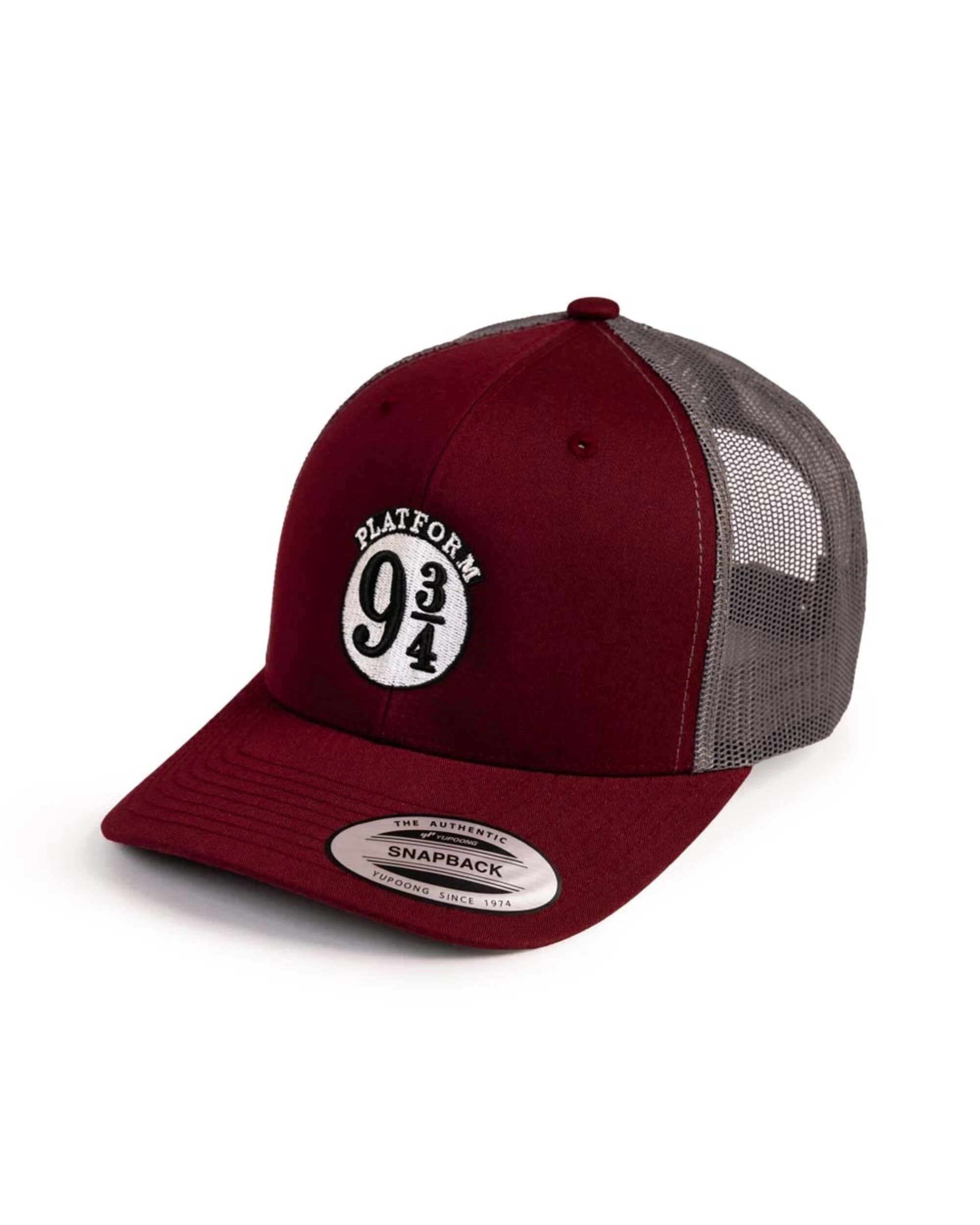 1 Harry Potter - Platform 9 3/4 Classic Retro Trucker Cap By Flexfit Yupoong - Maroon, 1 of 3