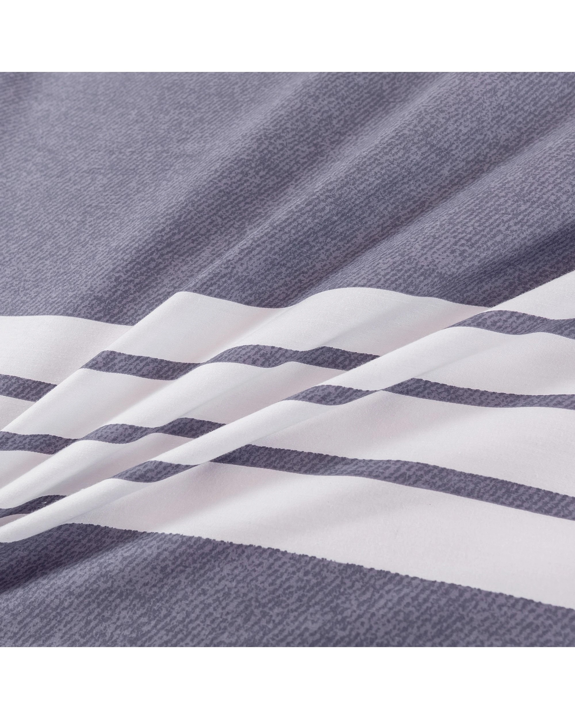 5 Dreamaker Tommy 100% Cotton Reversible Quilt Cover Set - Single Bed - Dark Blue and White, 5 of 10