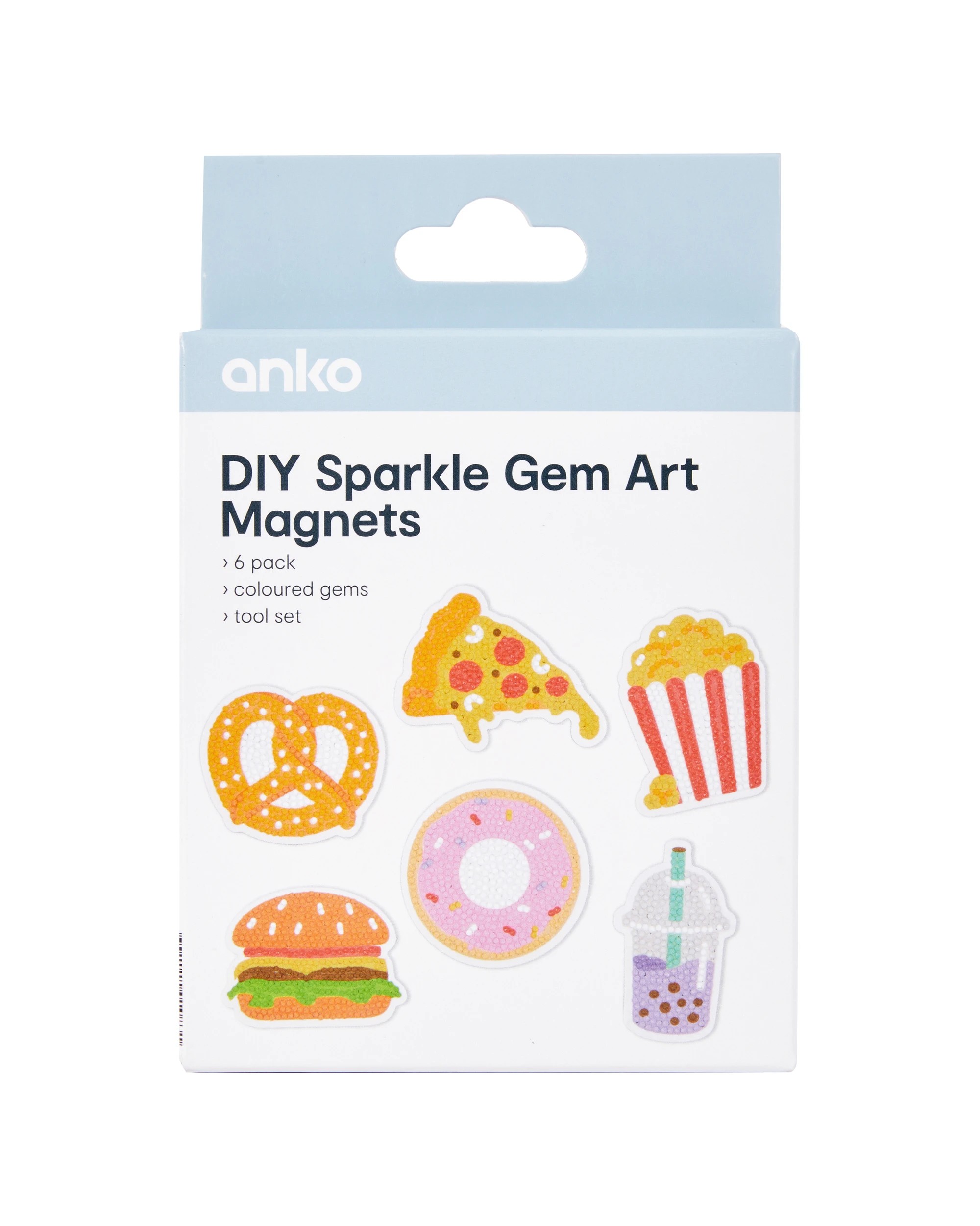 1 DIY Sparkle Gem Art Magnets - Food, 1 of 3