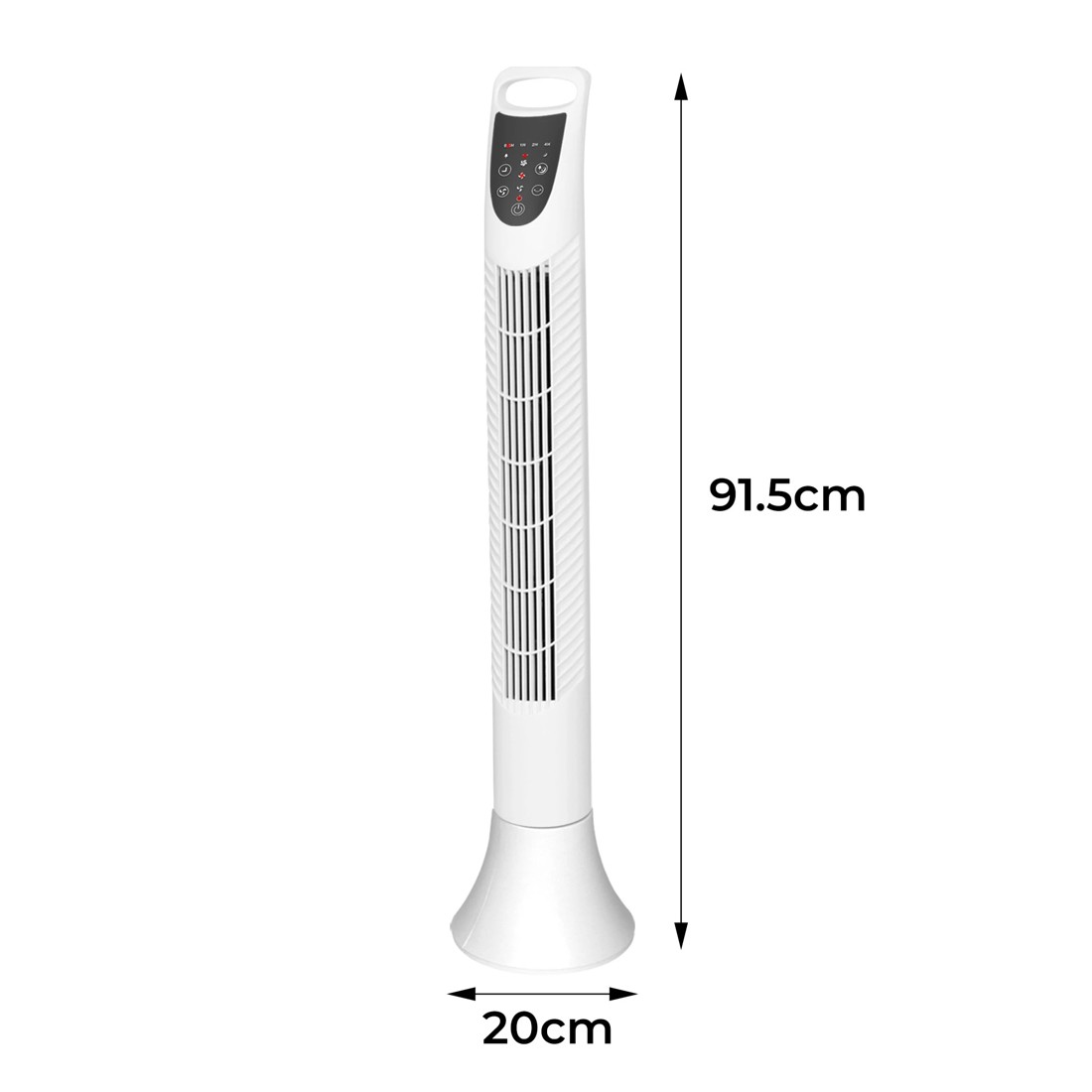 3 Spector Electric Tower Fan Air Cooler Oscillating Timer 3 Speeds Remote Control, 3 of 9
