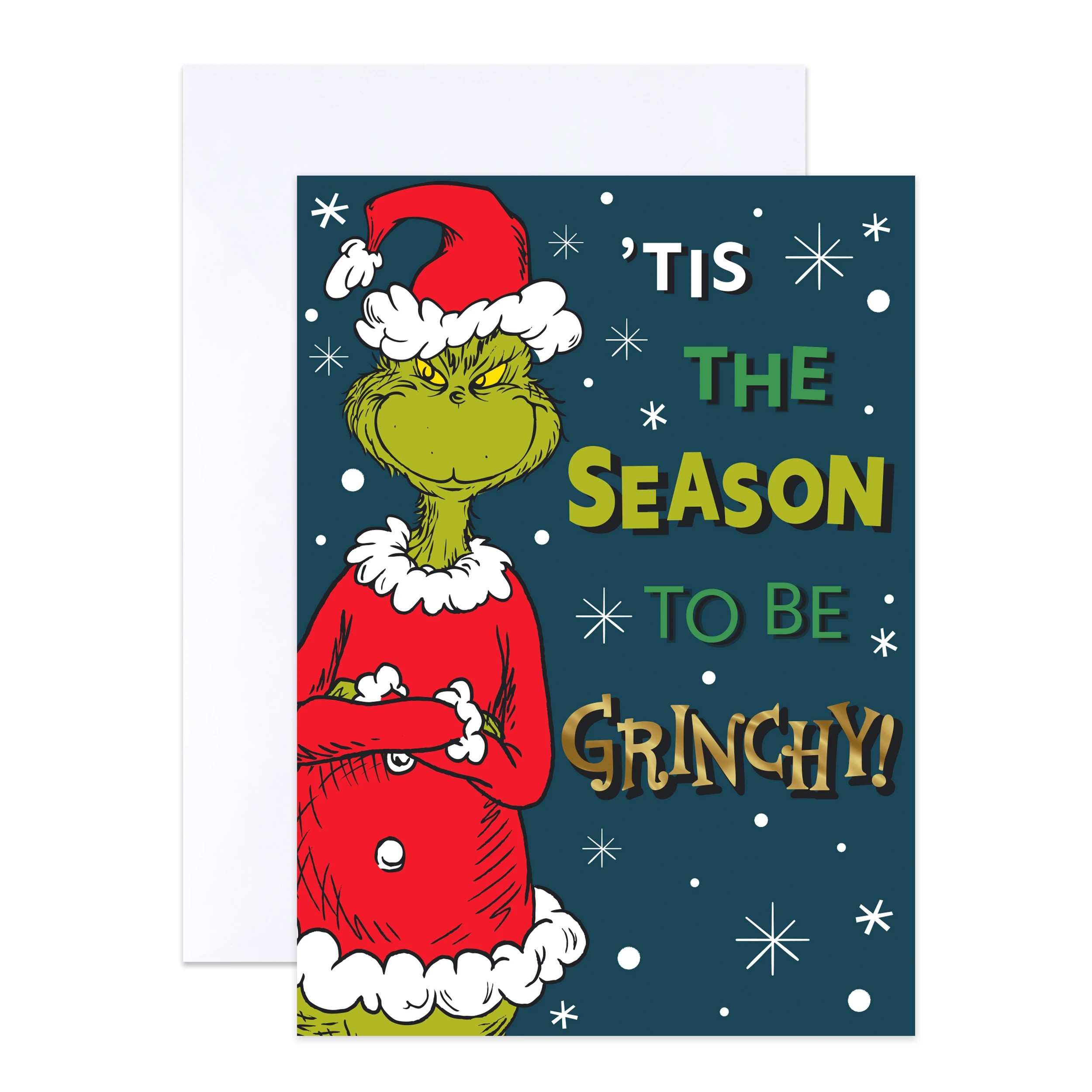 1 10 Pack Hallmark Boxed Charity Christmas Cards - Grinch Claus, 1 of 4