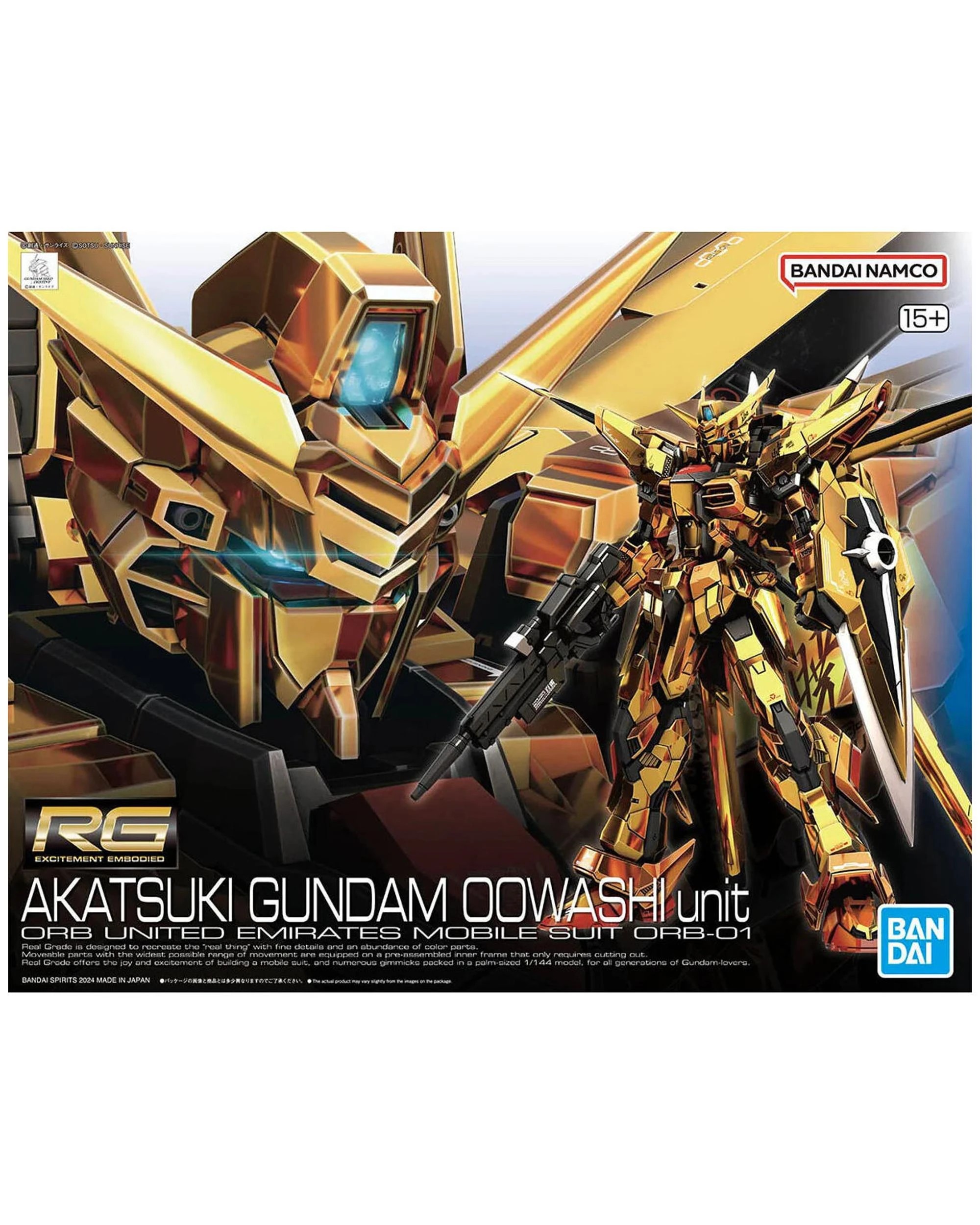 Bandai Gundam RG Akatsuki Gundam Oowashi Unit 1/144 Model Kit - Kmart