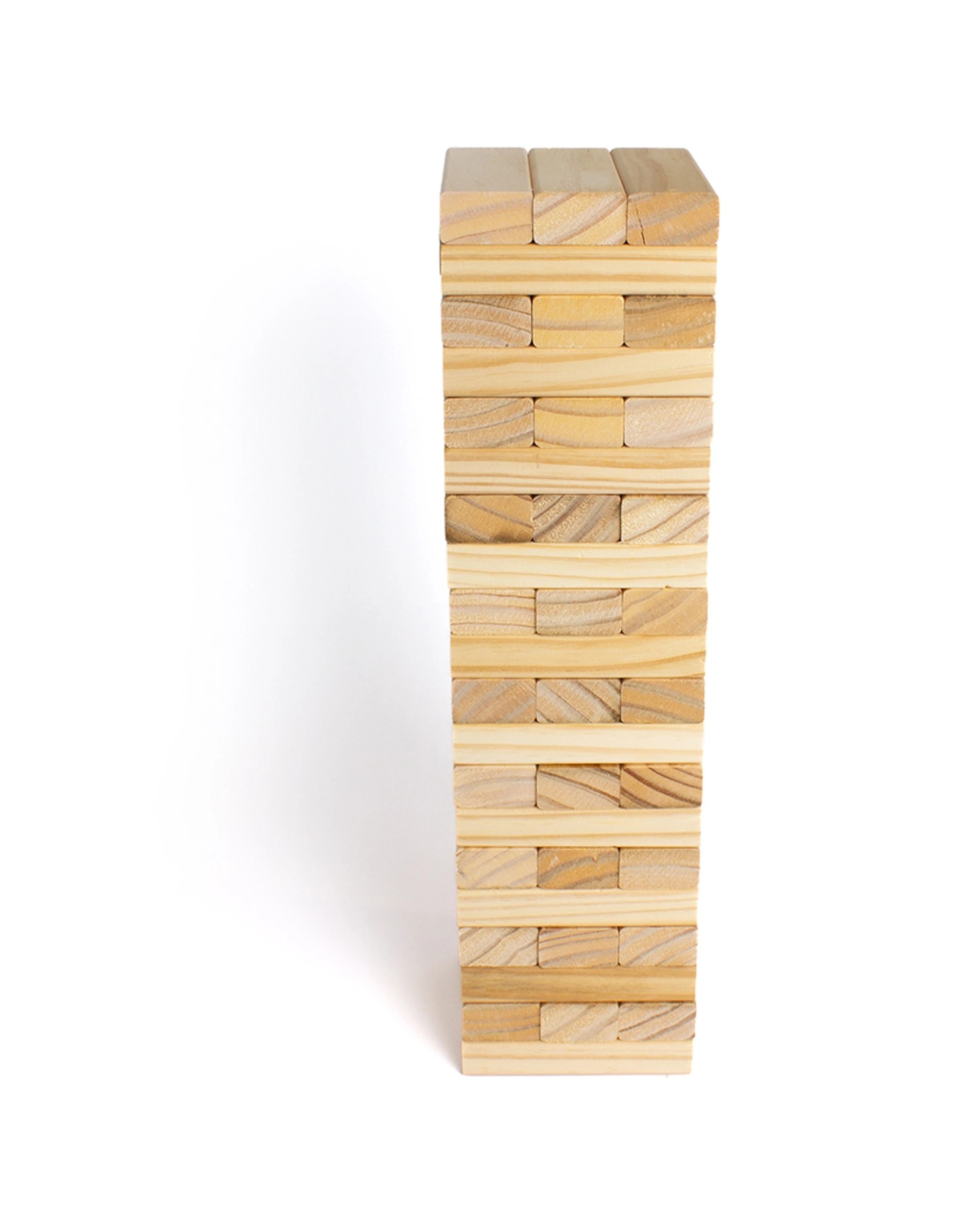 2 Formula Sports Tumble Tower Yard Games Play Toy 60 Wood Blocks - Natural, 2 of 2