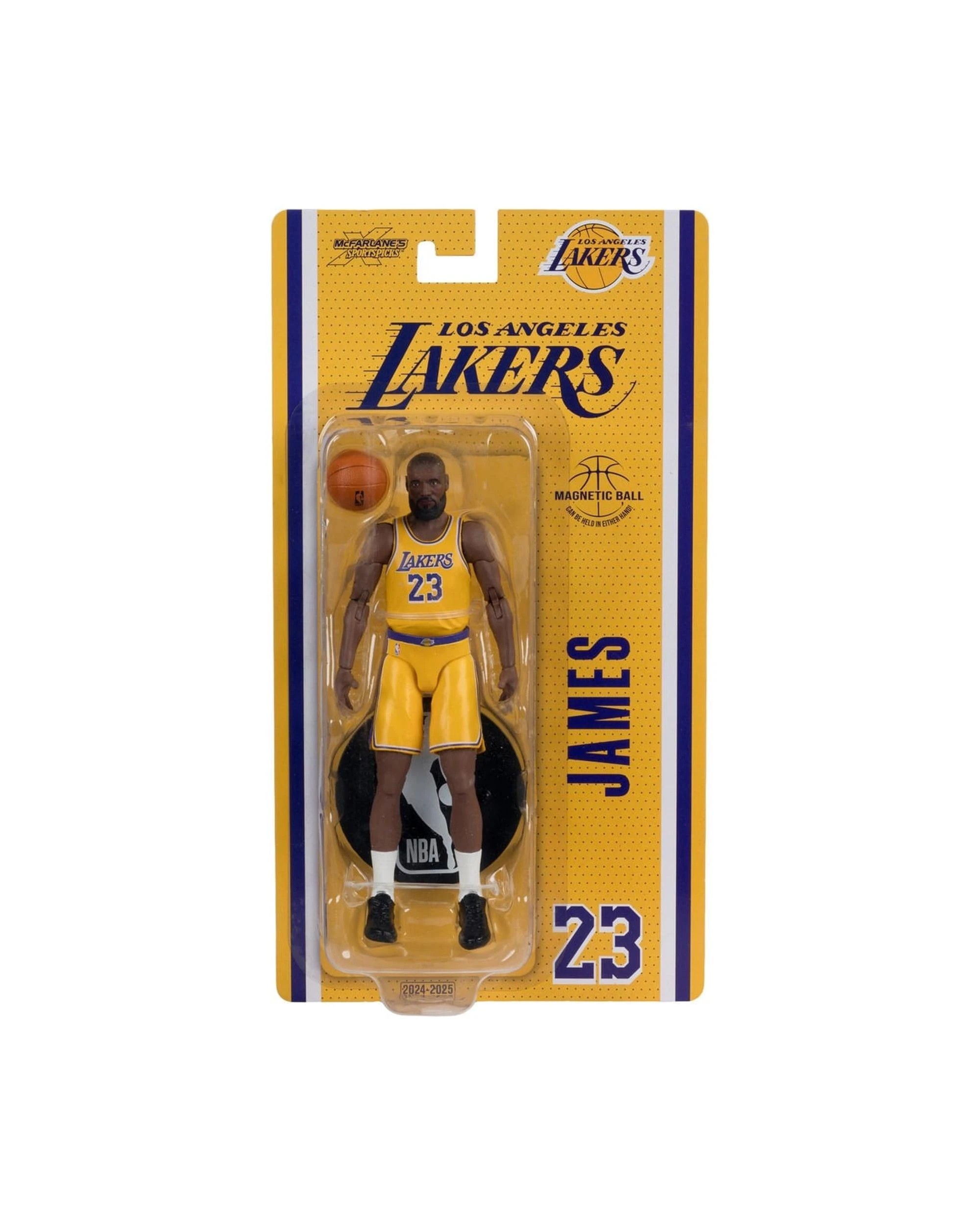 7 McFarlane SportsPicks NBA Los Angeles Lakers Lebron James 6 inch Articulated Figure, 7 of 8