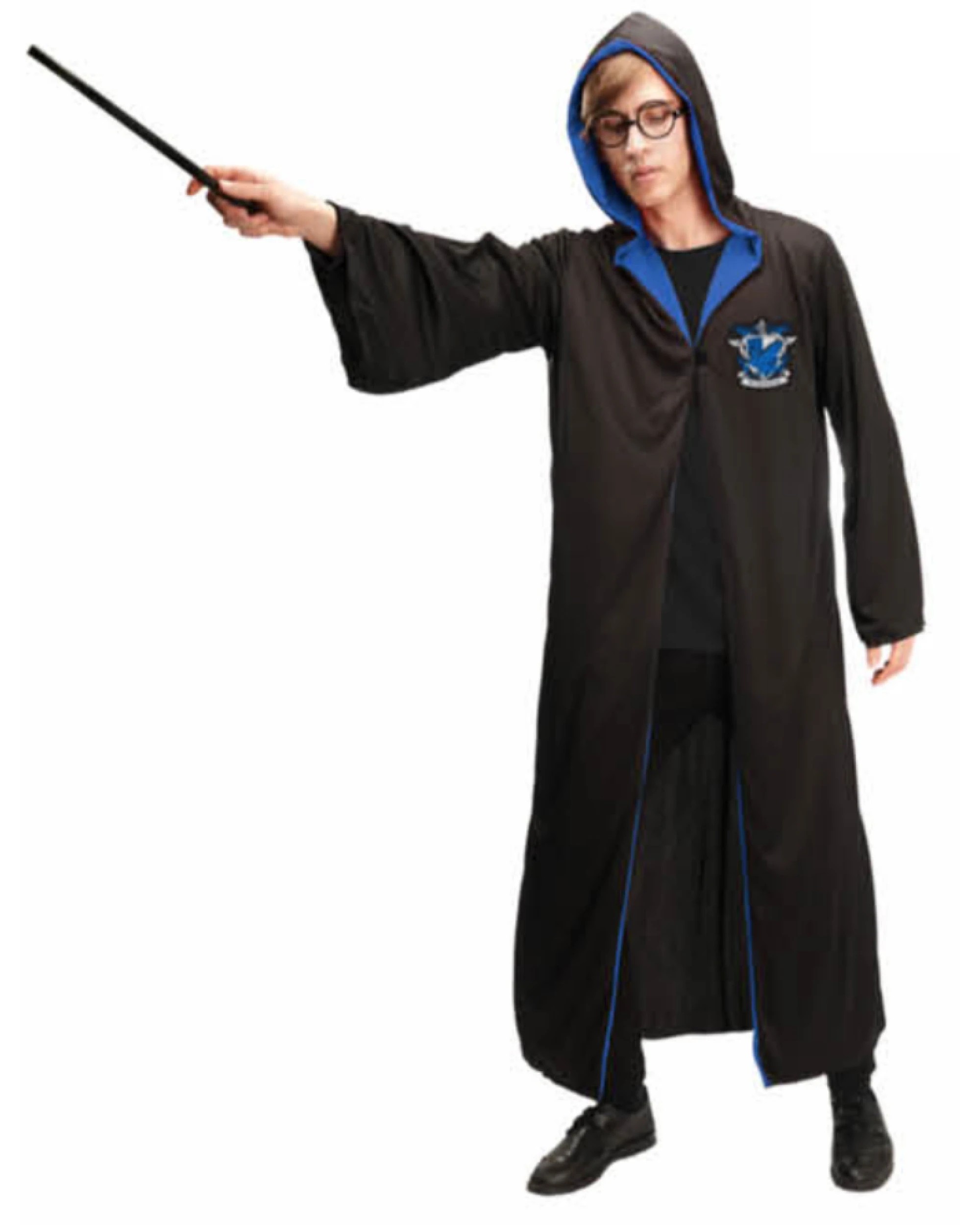 1 Ravenclaw Wizard Cloak Costume for Adults, 1 of 2