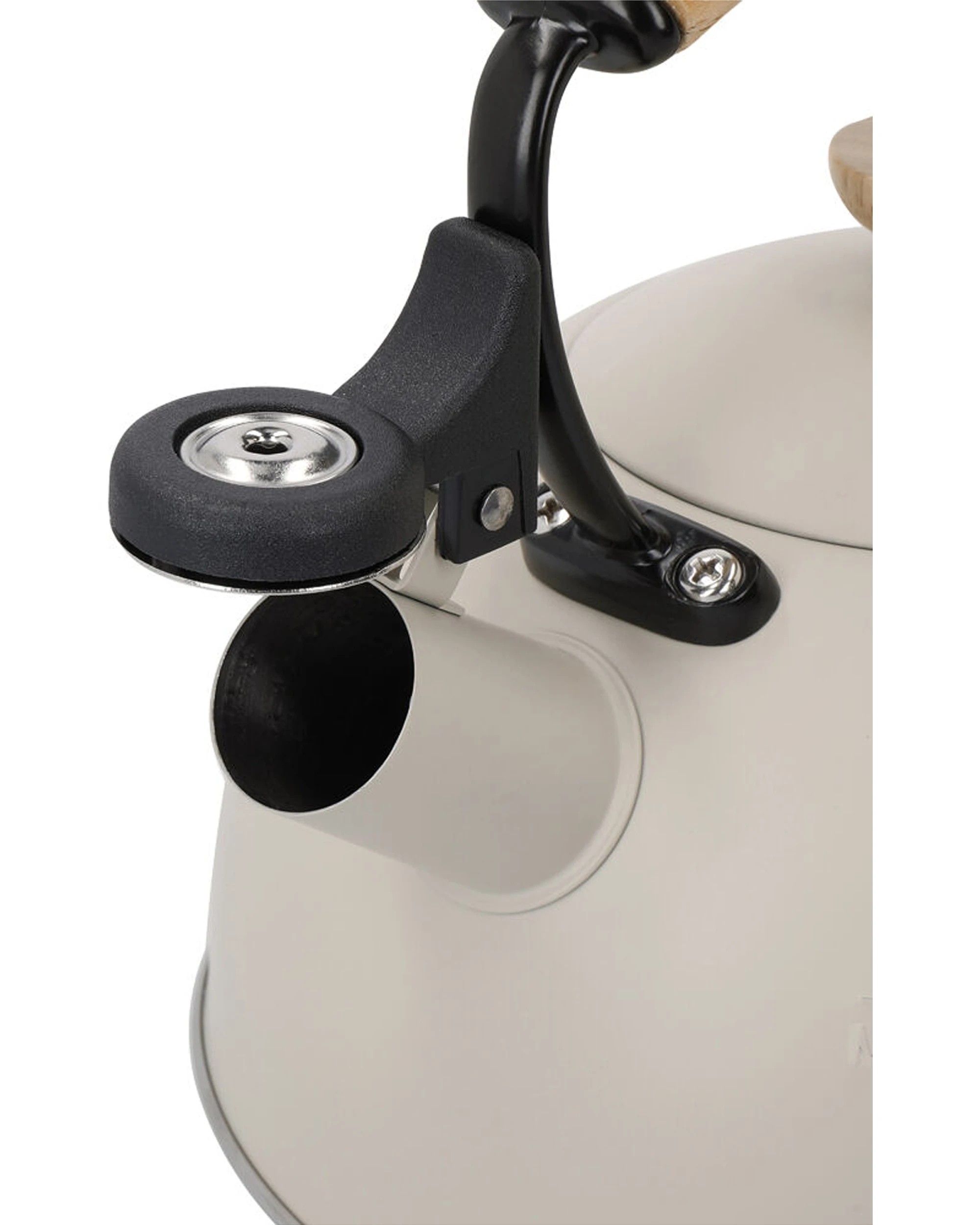 4 La Cafetiere Stovetop Whistling Tea Kettle 1.6L Beechwood Handle - Beige, 4 of 7