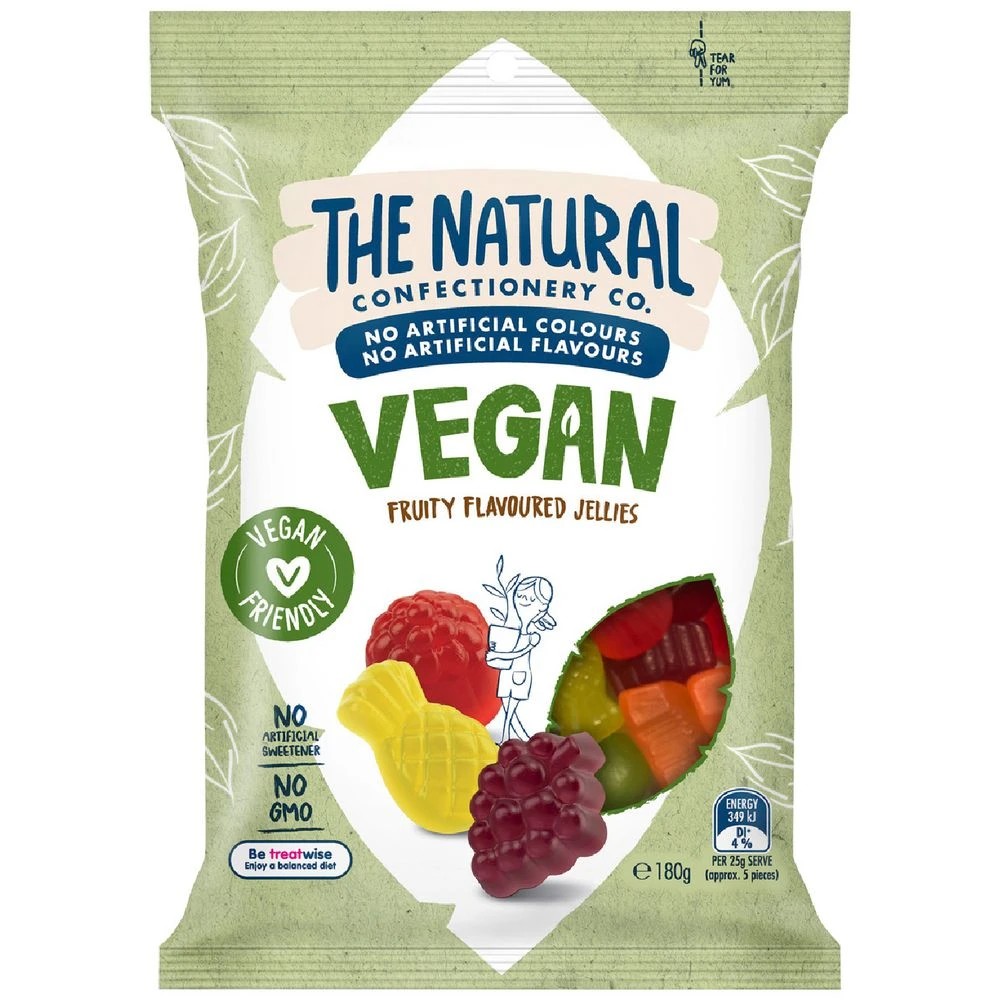 1 Natural Confectionery Co. Vegan Fruit Mix 180g, 1 of 2