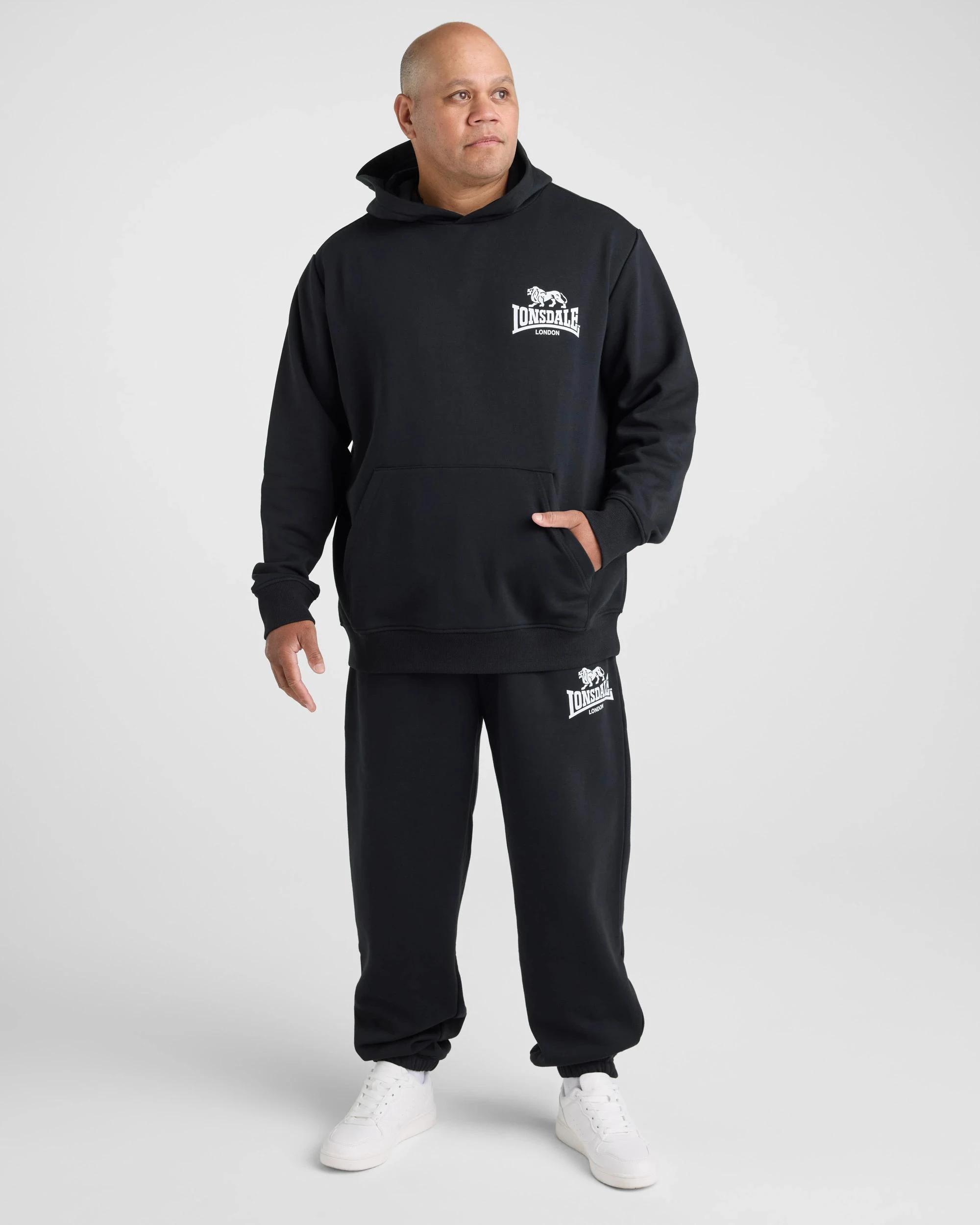 5 Lonsdale London Plus Sport Trackpants BLACK, 5 of 5