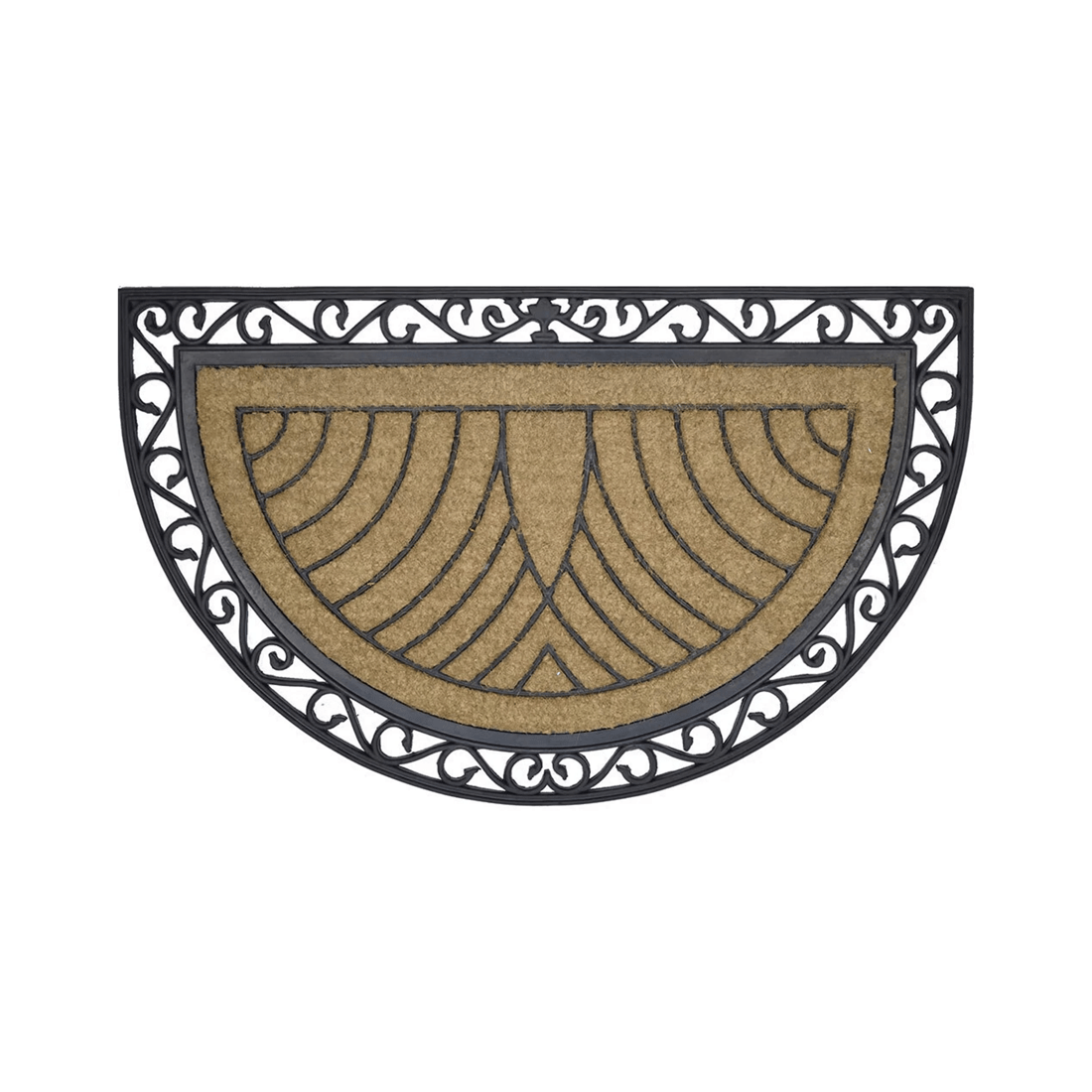 3 Solemate Coir Half Moon 76x120cm Stylish/durable Outdoor Front Doormat
 - Natural, 3 of 4