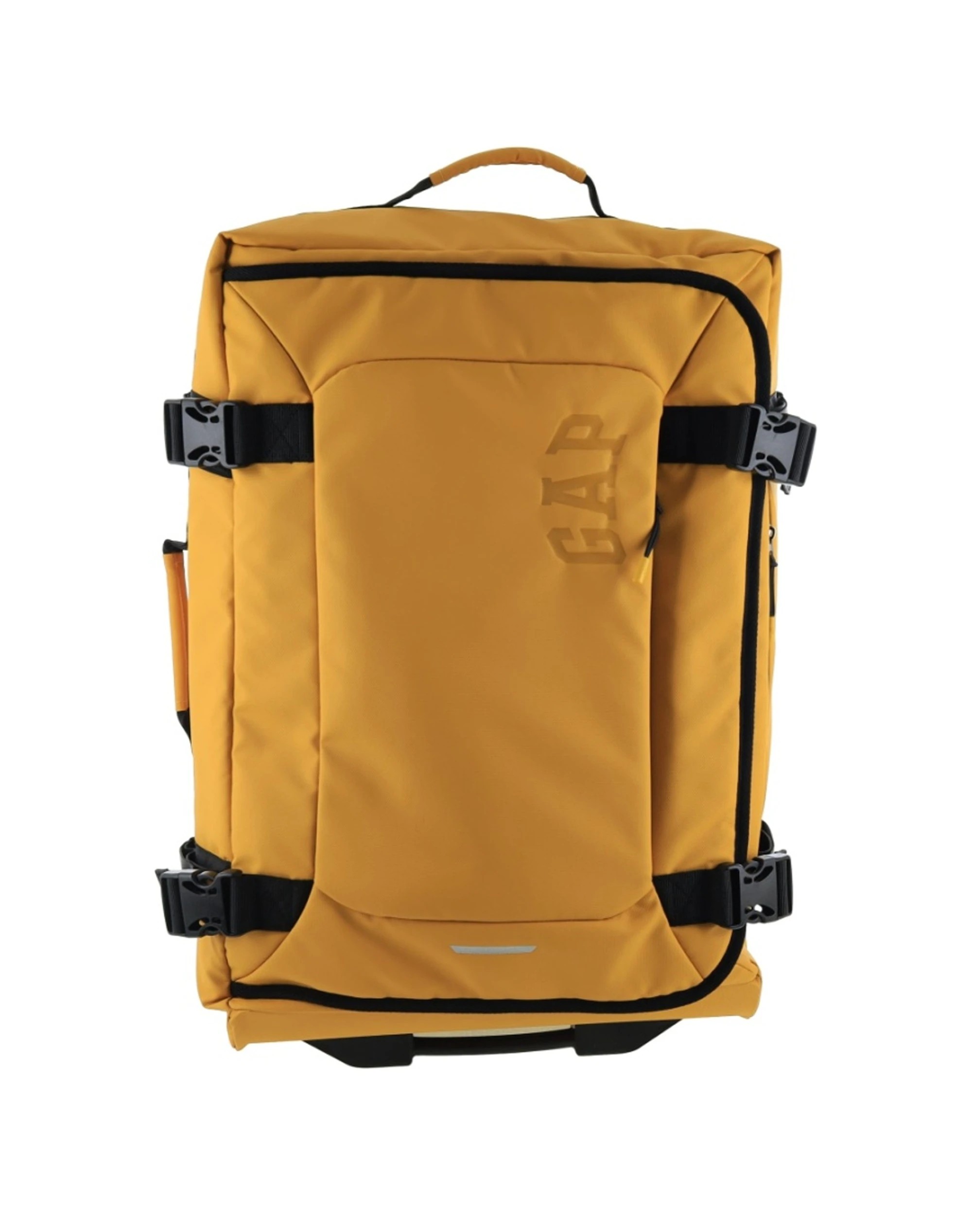 4 GAP Travel Medium Soft Shell Suitcase Lockable Trolley Luggage 62cm - Yellow, 4 of 7