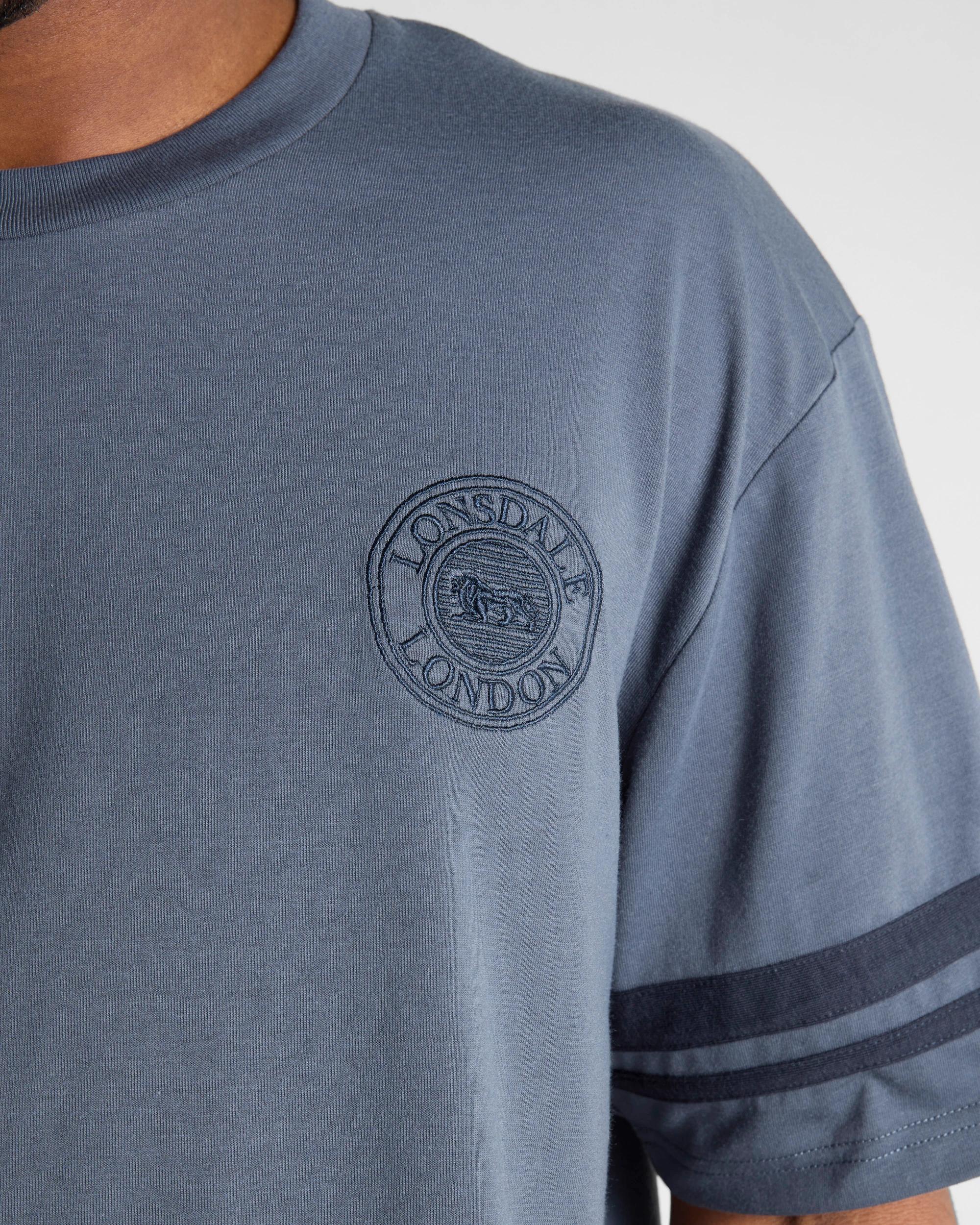 3 Varsity Short Sleeve T-shirt - Lonsdale London BLUE, 3 of 5