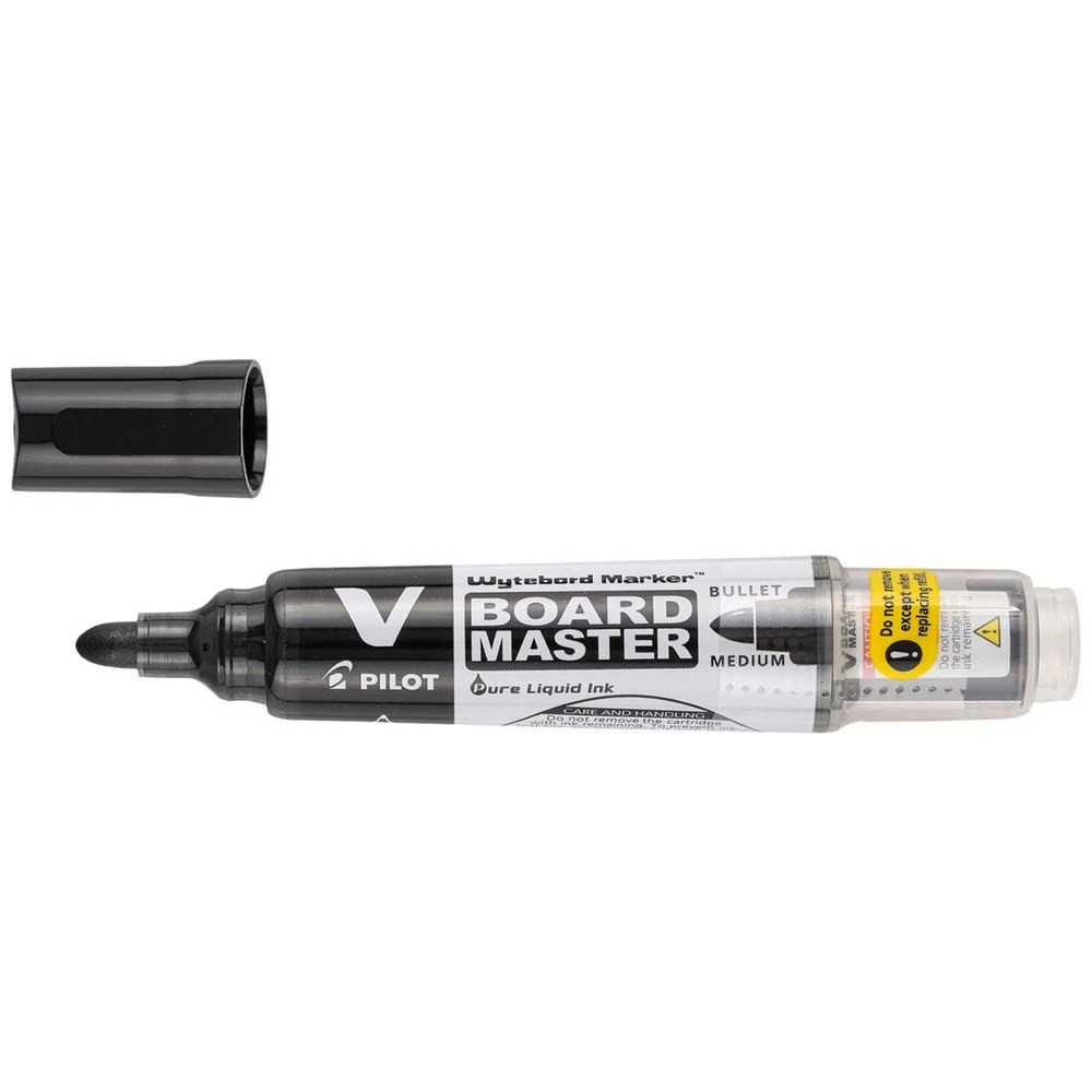 2 PILOT VBoard Master Whiteboard Marker Bullet Black, 2 of 6