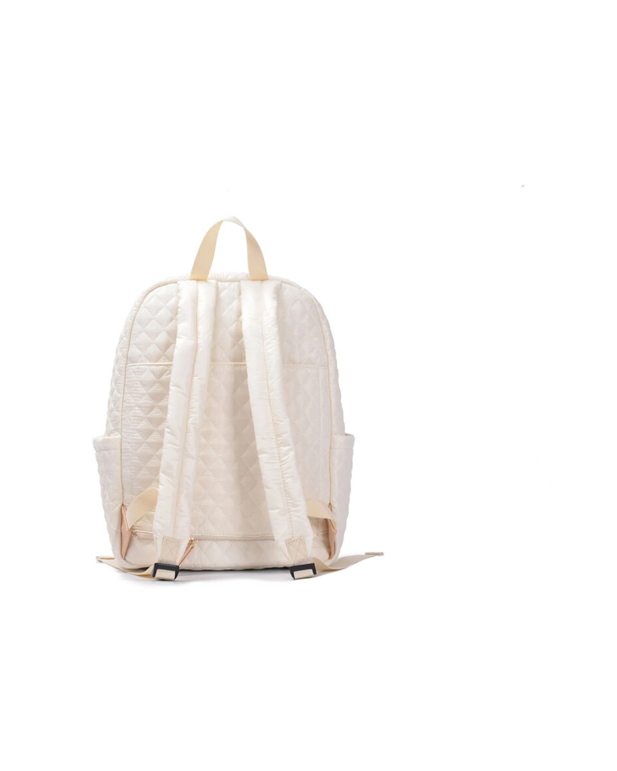 3 Tosca Metro Quilted Oxford Travel 15" Laptop Backpack - Beige, 3 of 9