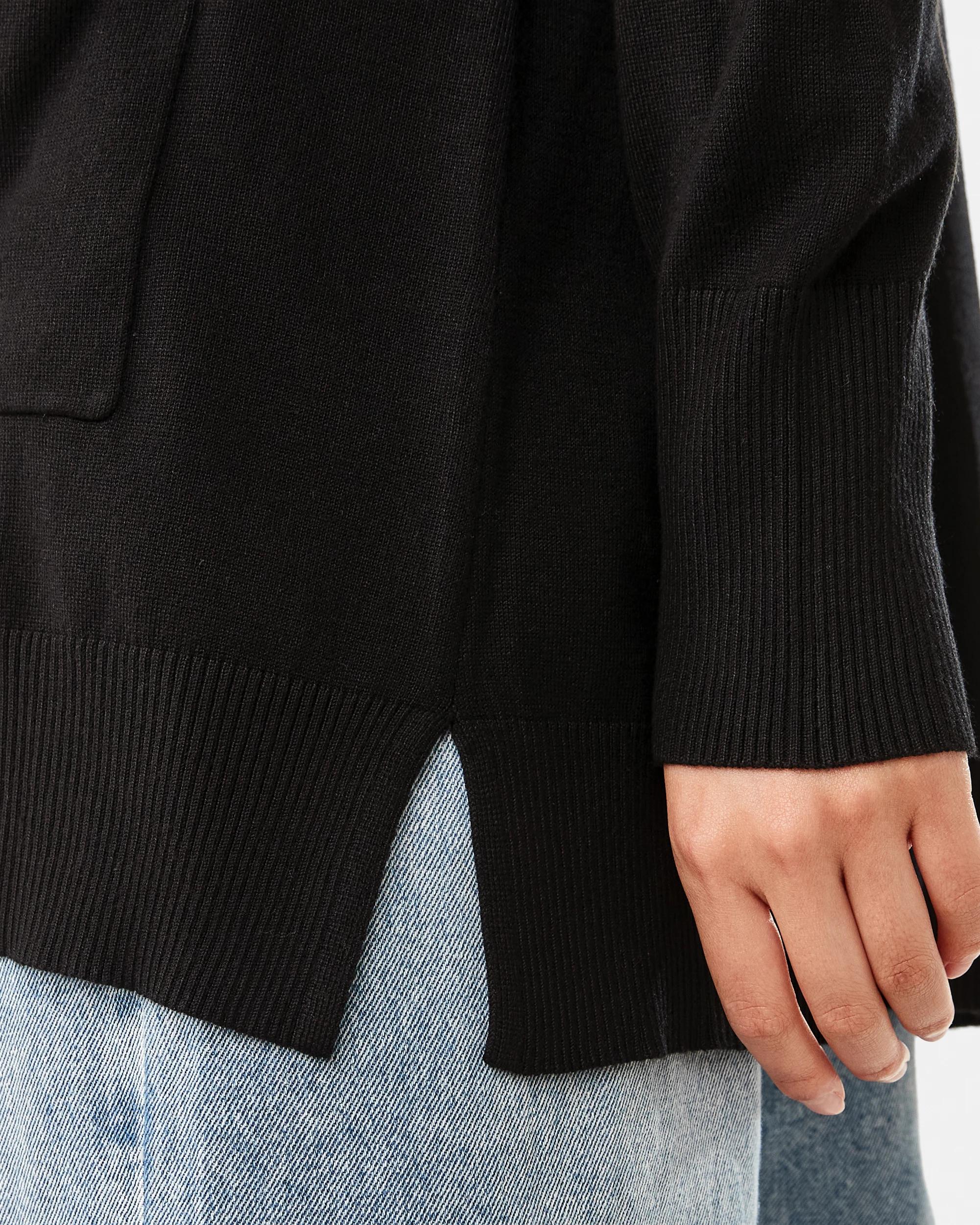 7 Long Sleeve Cardigan Black, 7 of 7