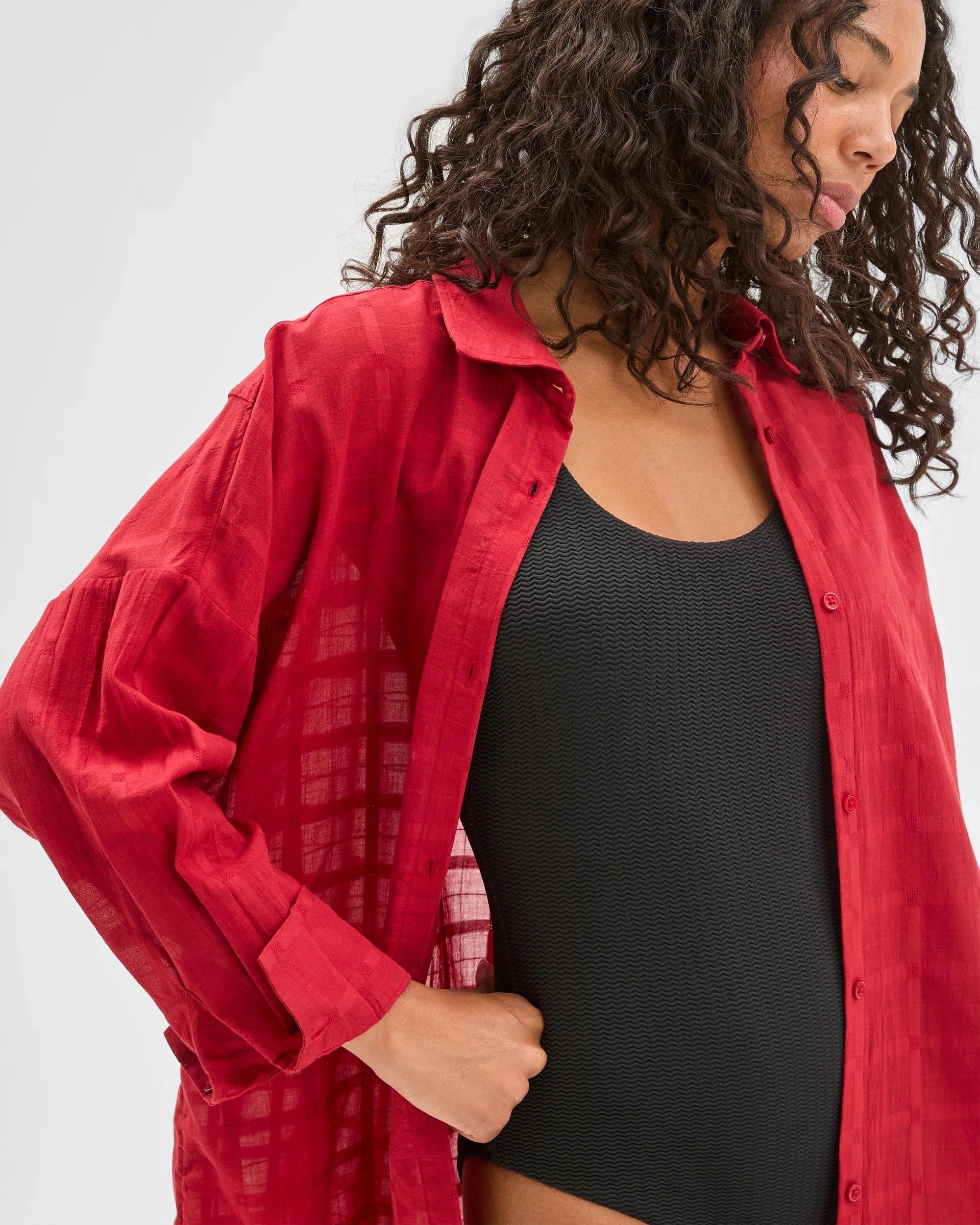 5 Target Resort Swim Maxi Shirt RED DAHLIA, 5 of 7