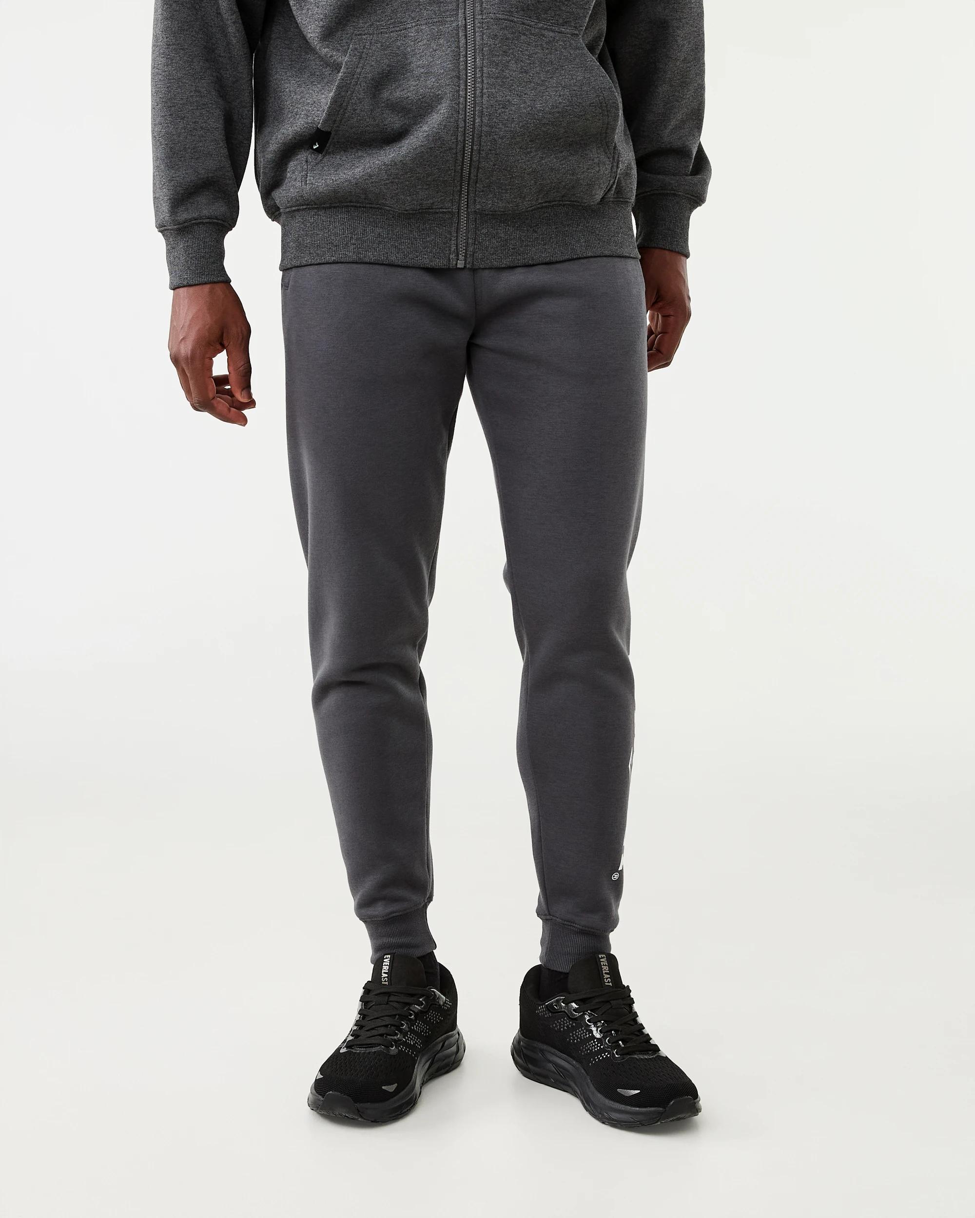 2 Everlast Mens Block Trackpants Robustgrey, 2 of 8