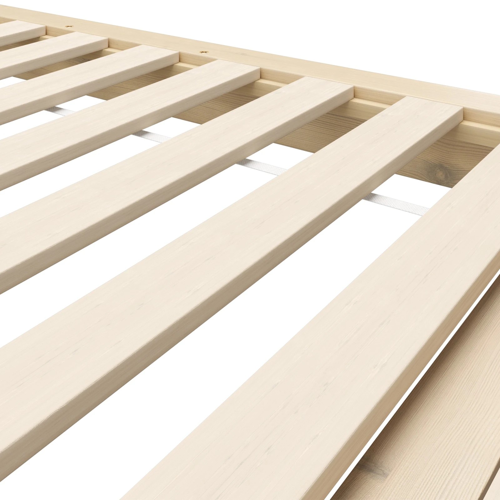 9 Oikiture Bed Frame King Size Wooden Bed Base Timber Floating Beds
 - Natural, 9 of 10