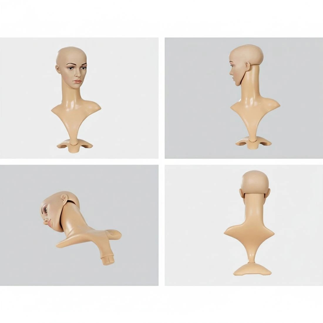 5 Embellir Female Mannequin Head Dummy Model Display Shop Stand Professional Use - White, 5 of 7